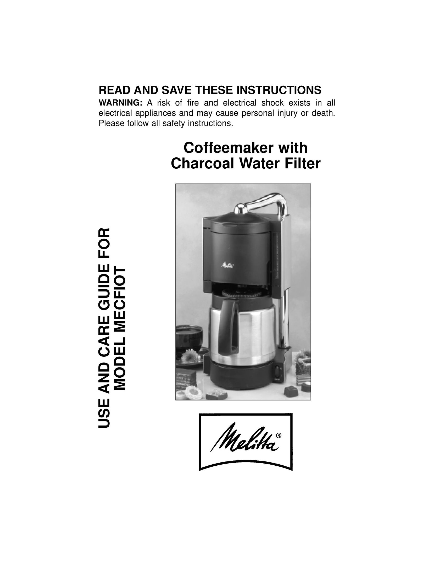Melitta MECFIOT Coffeemaker User Manual