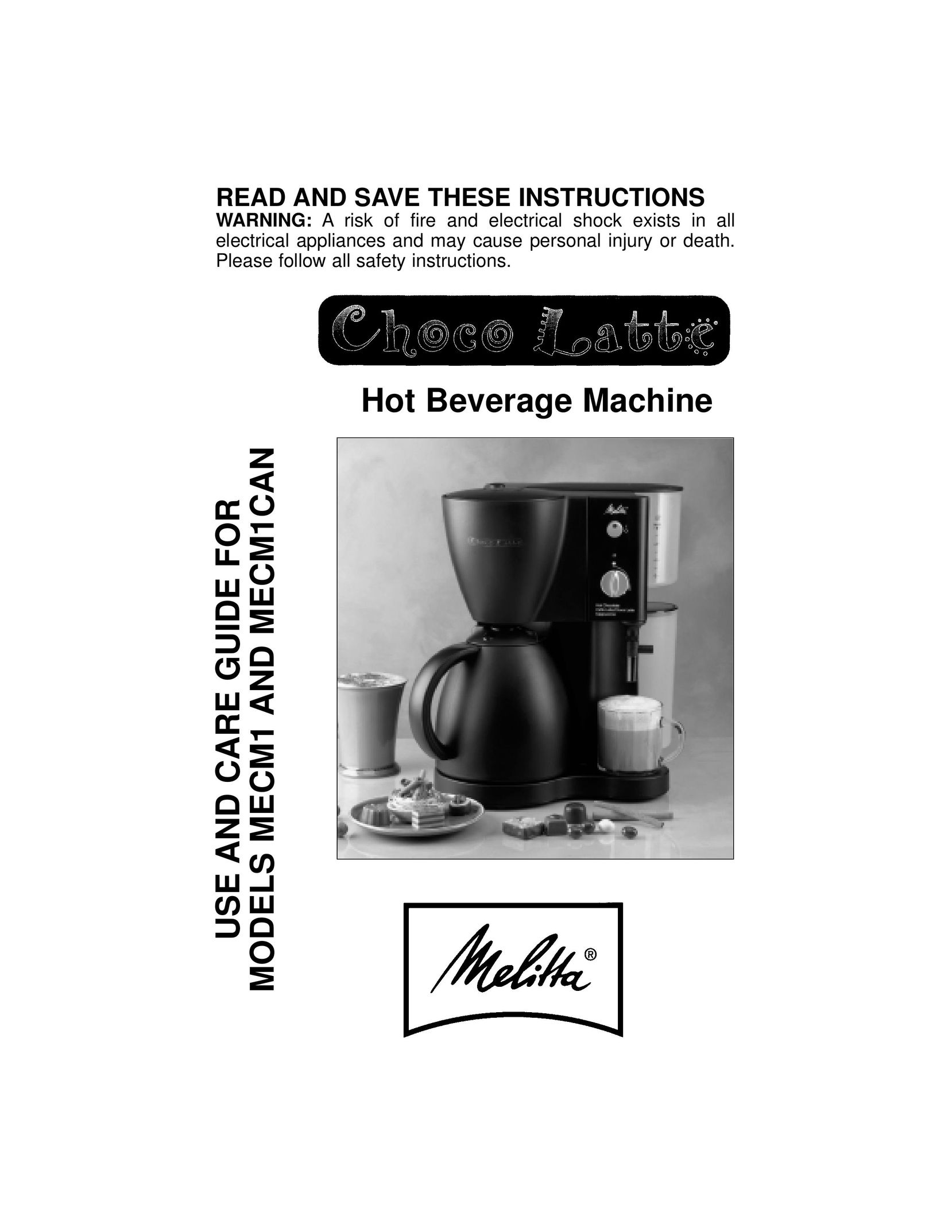 Melitta MECM1 Coffeemaker User Manual
