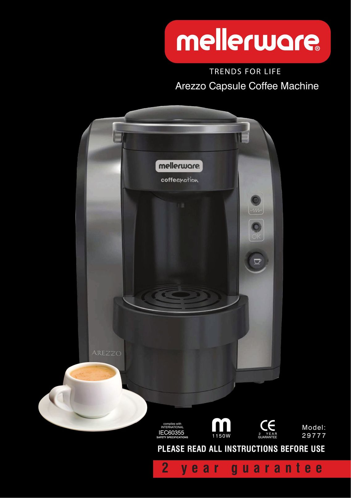 Mellerware 29777 Coffeemaker User Manual