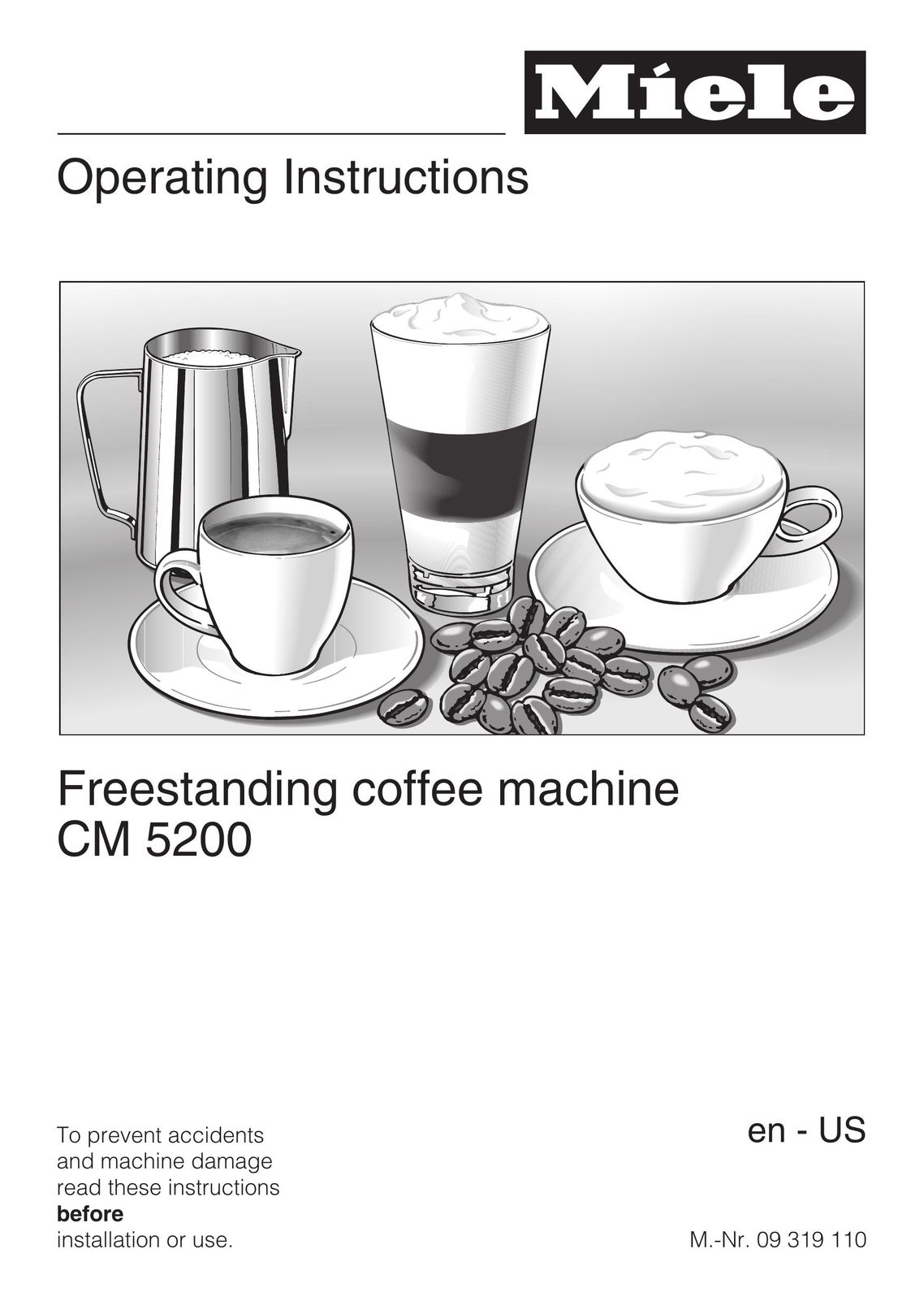 Miele CM 5200 Coffeemaker User Manual