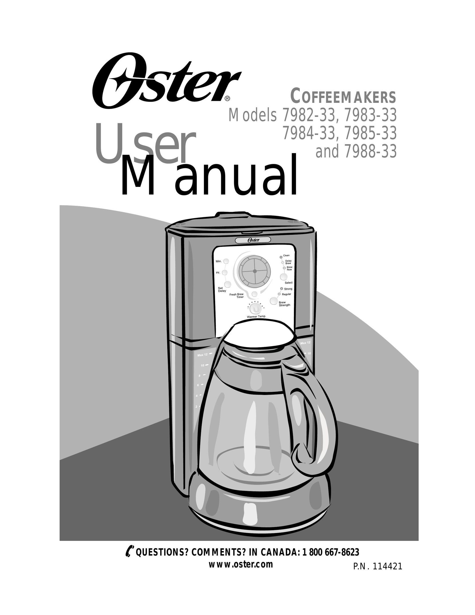 Mr. Coffee 7983-33 Coffeemaker User Manual