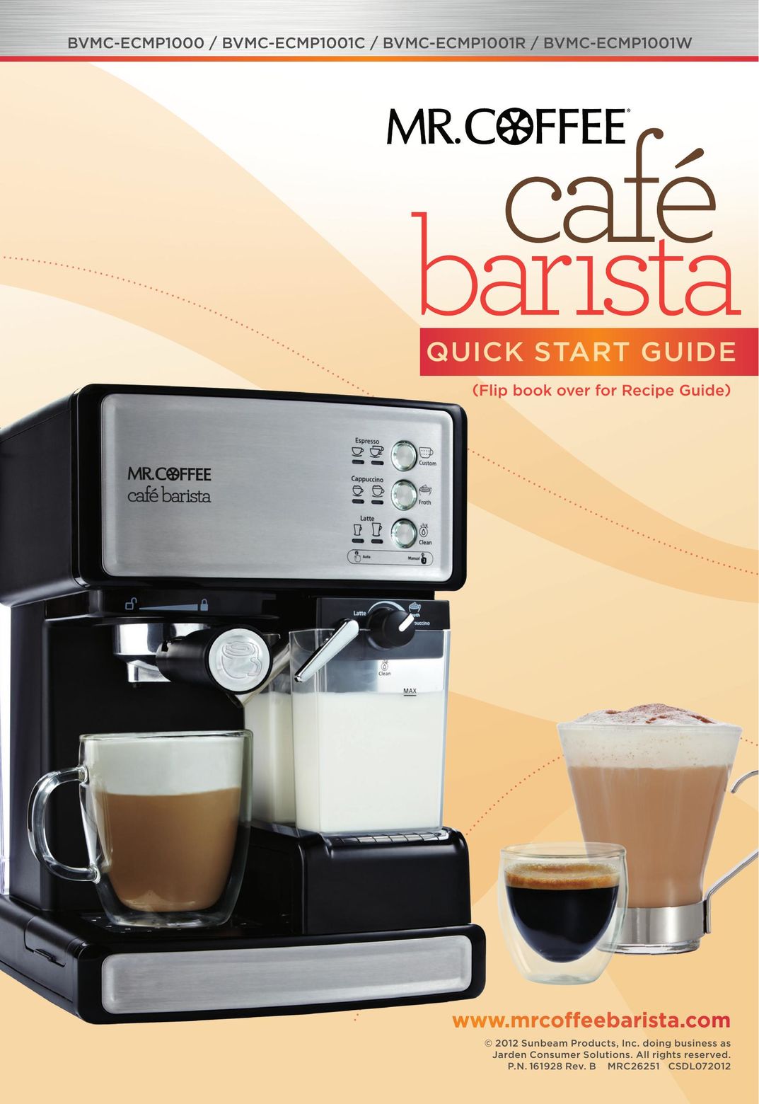 Mr. Coffee BVMC-ECMP1001R Coffeemaker User Manual