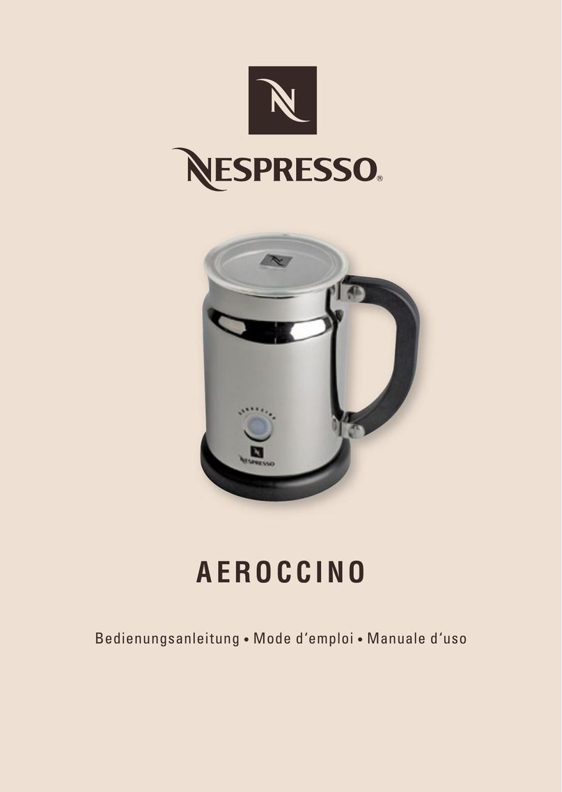 Nespresso AEROCINNO 3190 Coffeemaker User Manual