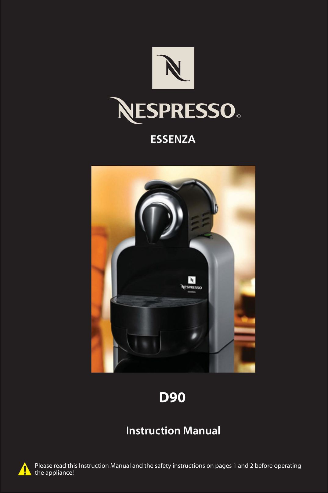 Nespresso D90 Coffeemaker User Manual