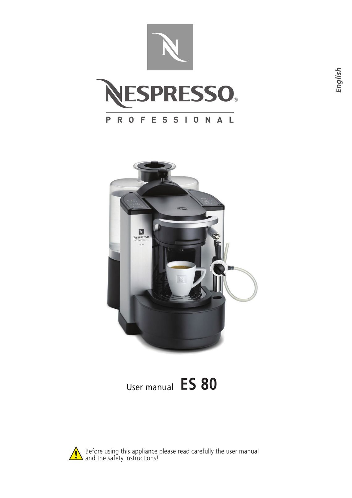 Nespresso ES 80 Coffeemaker User Manual