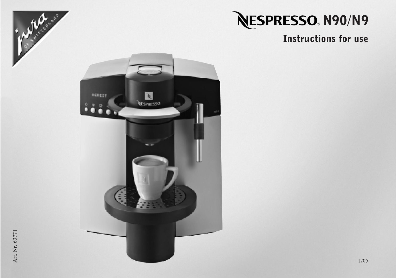 Nespresso N9 Coffeemaker User Manual