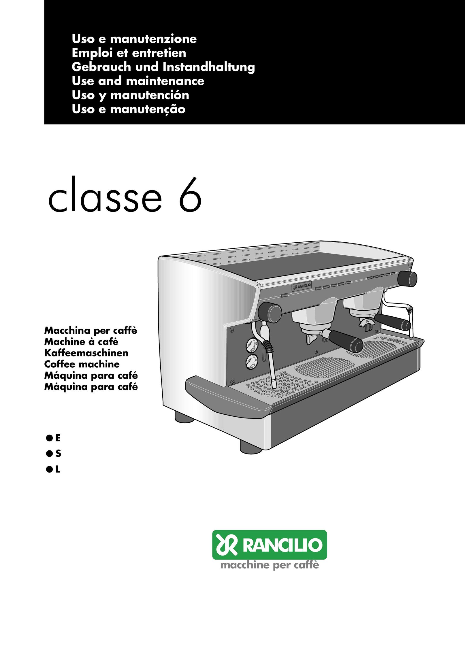 Rancilio classe 6 Coffeemaker User Manual