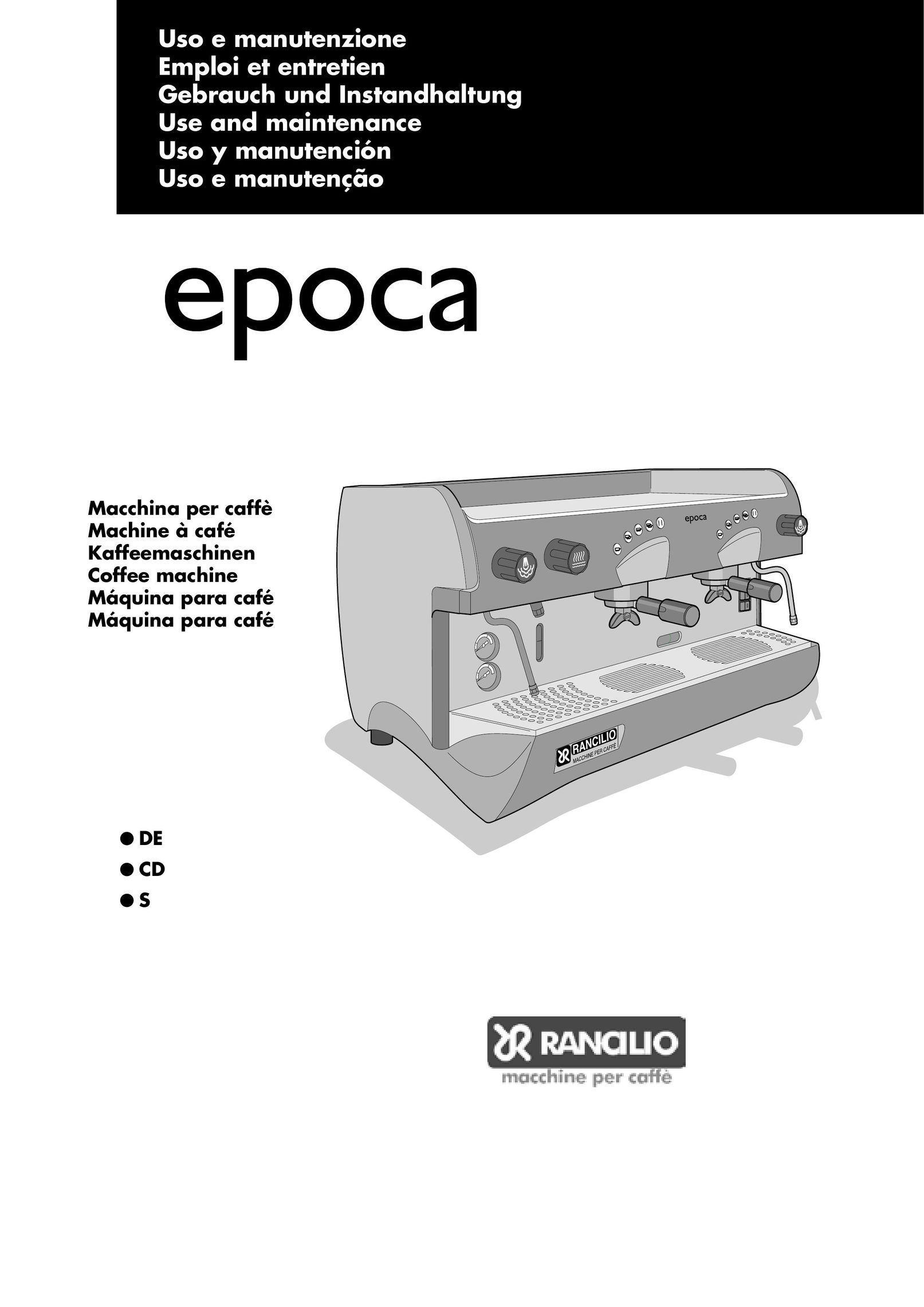 Rancilio epoca Coffeemaker User Manual