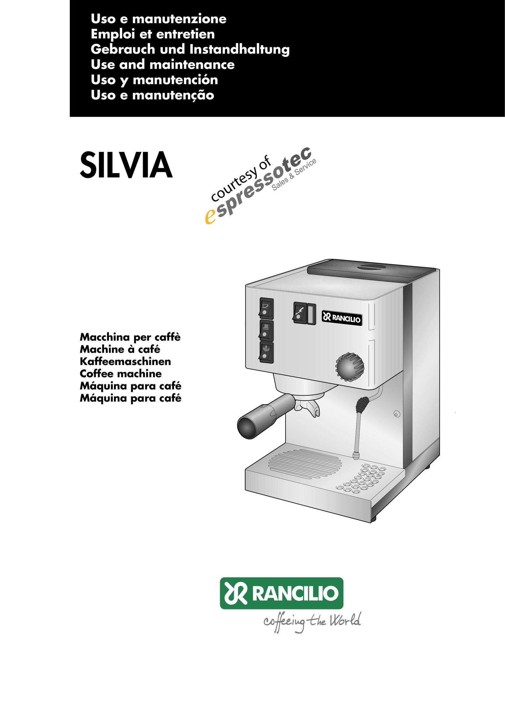 Rancilio Silvia Coffeemaker User Manual