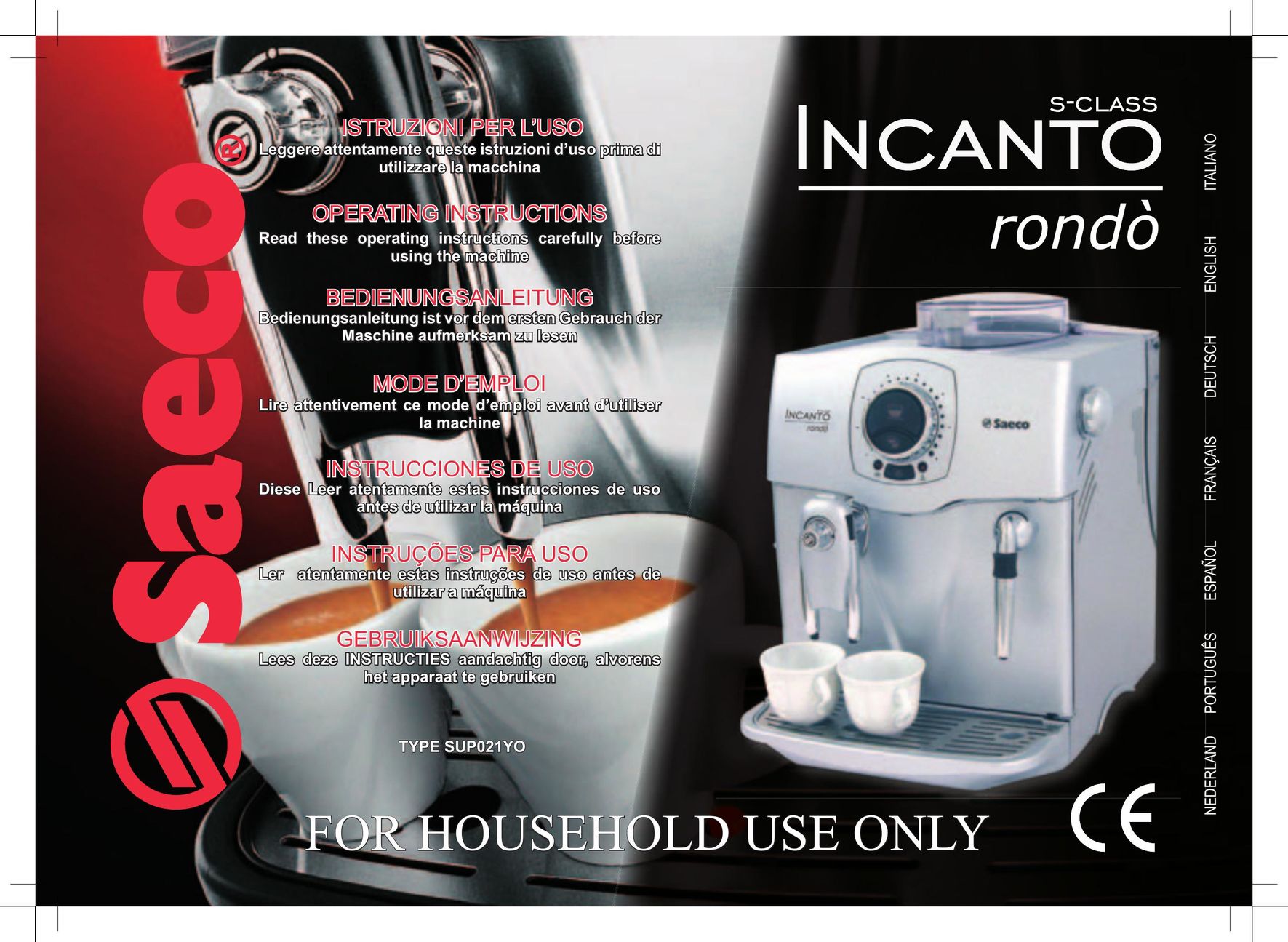 Rondo SUP021YO Coffeemaker User Manual