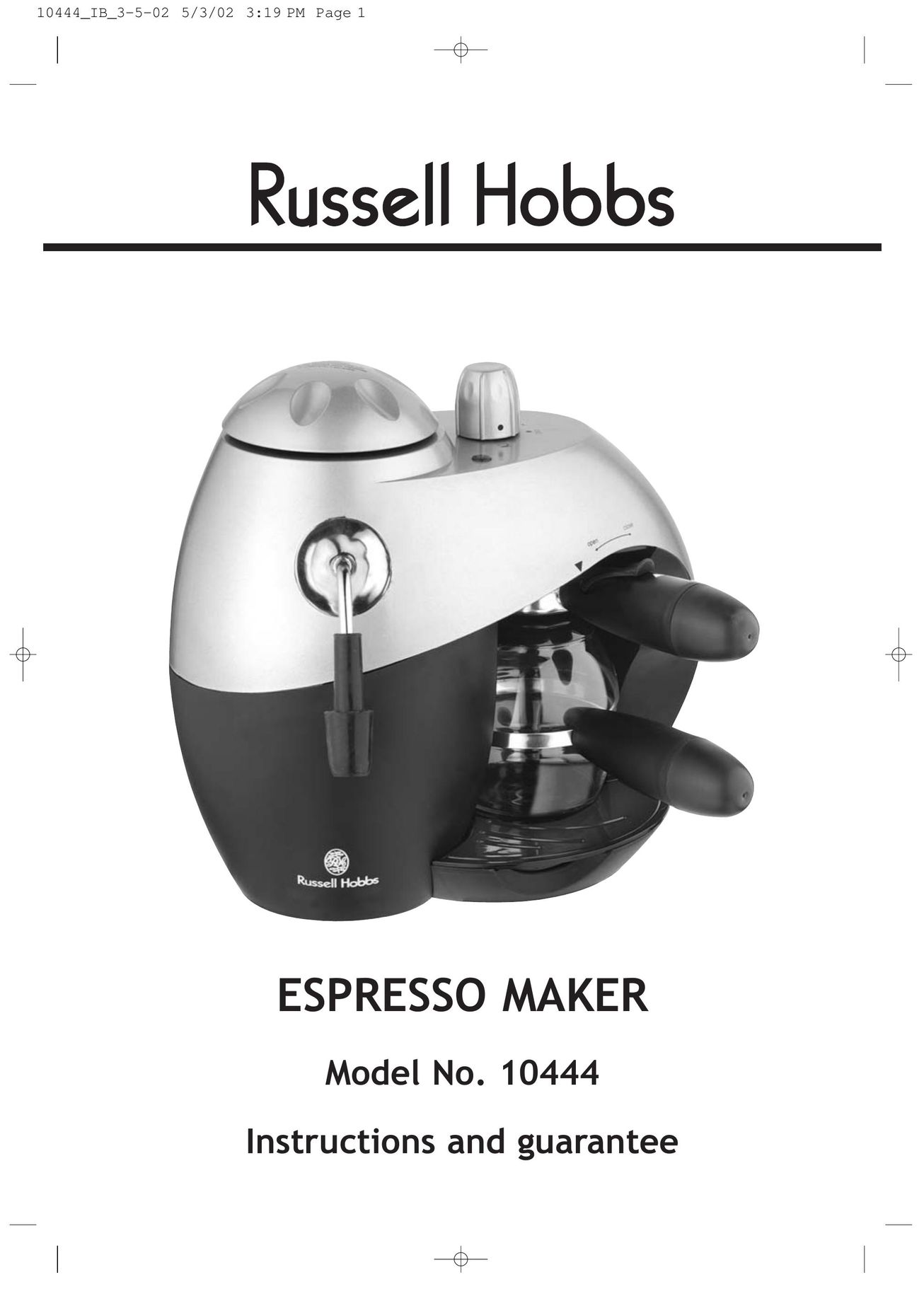 Russell Hobbs 10444 Coffeemaker User Manual
