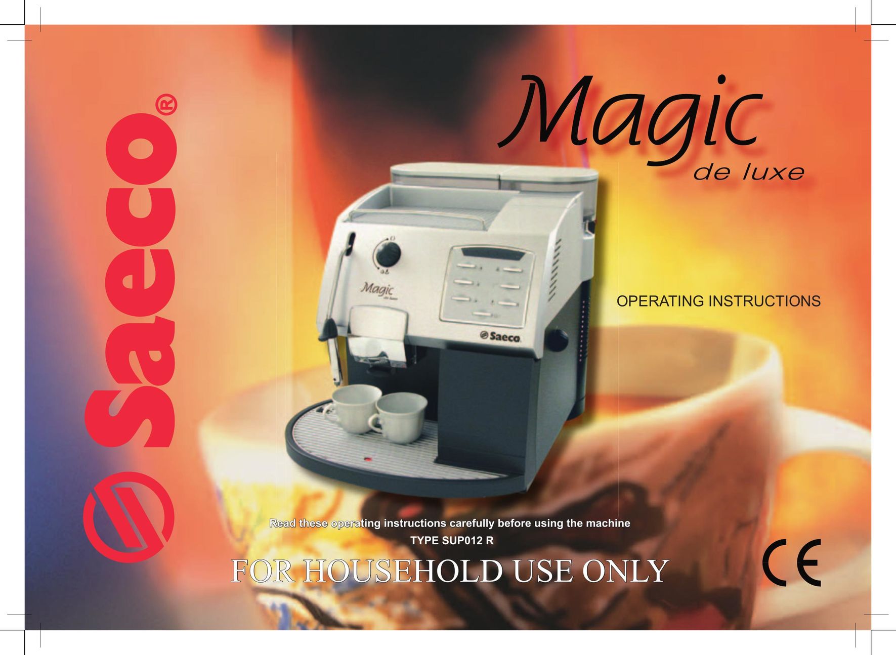 Saeco Coffee Makers SUP012 R Coffeemaker User Manual