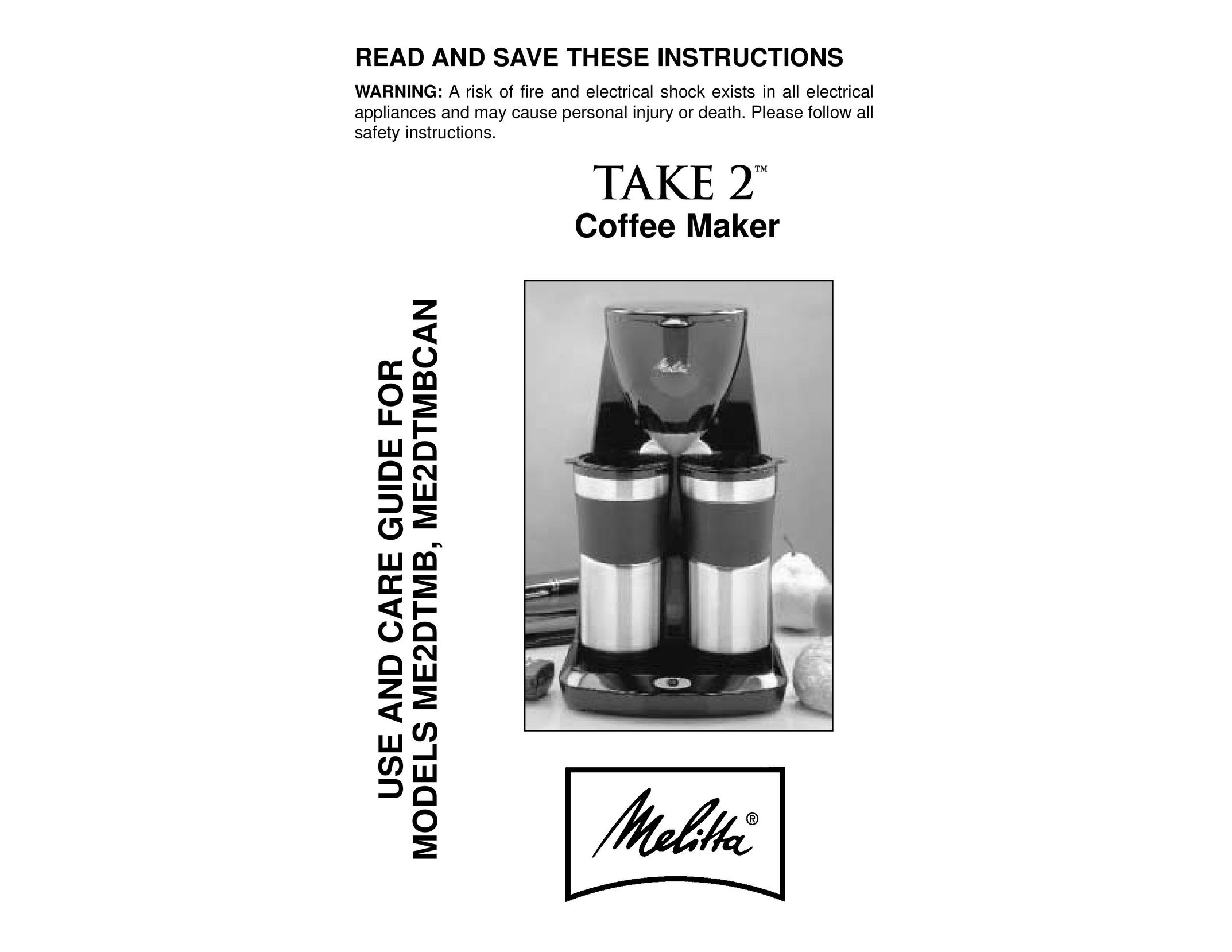 Salton ME2DTMB Coffeemaker User Manual