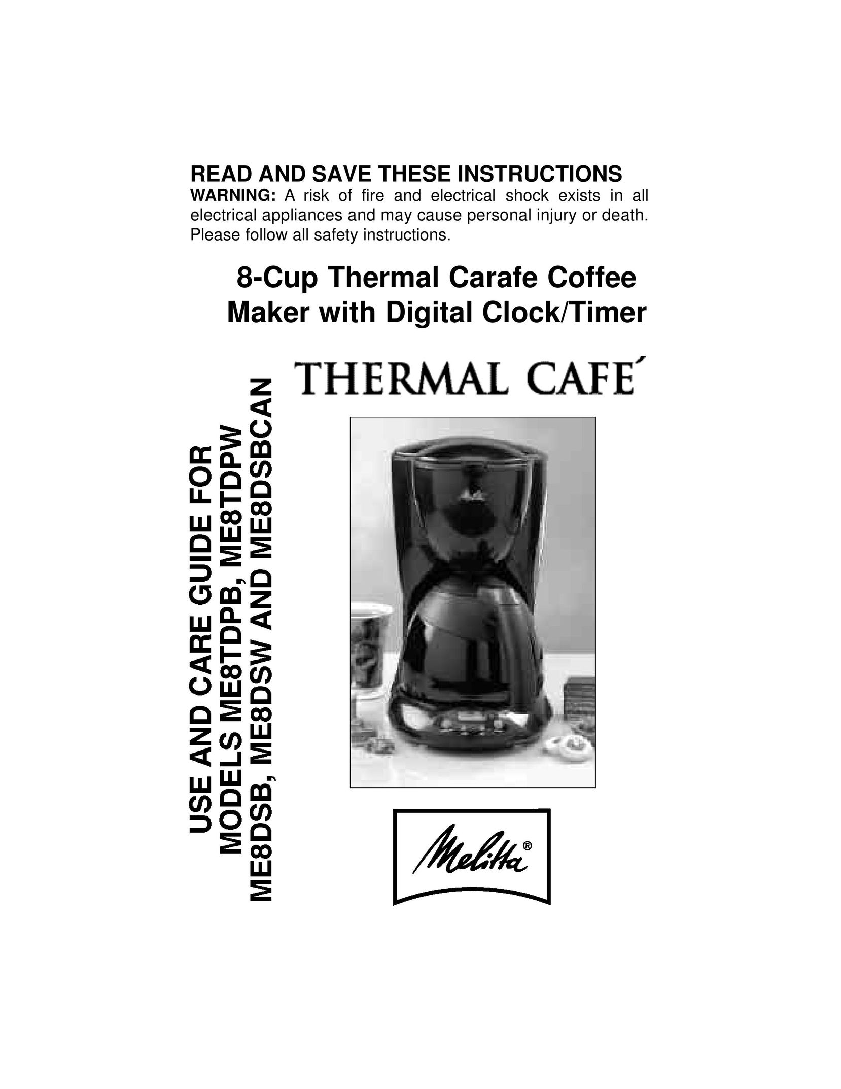 Salton ME8DSB Coffeemaker User Manual