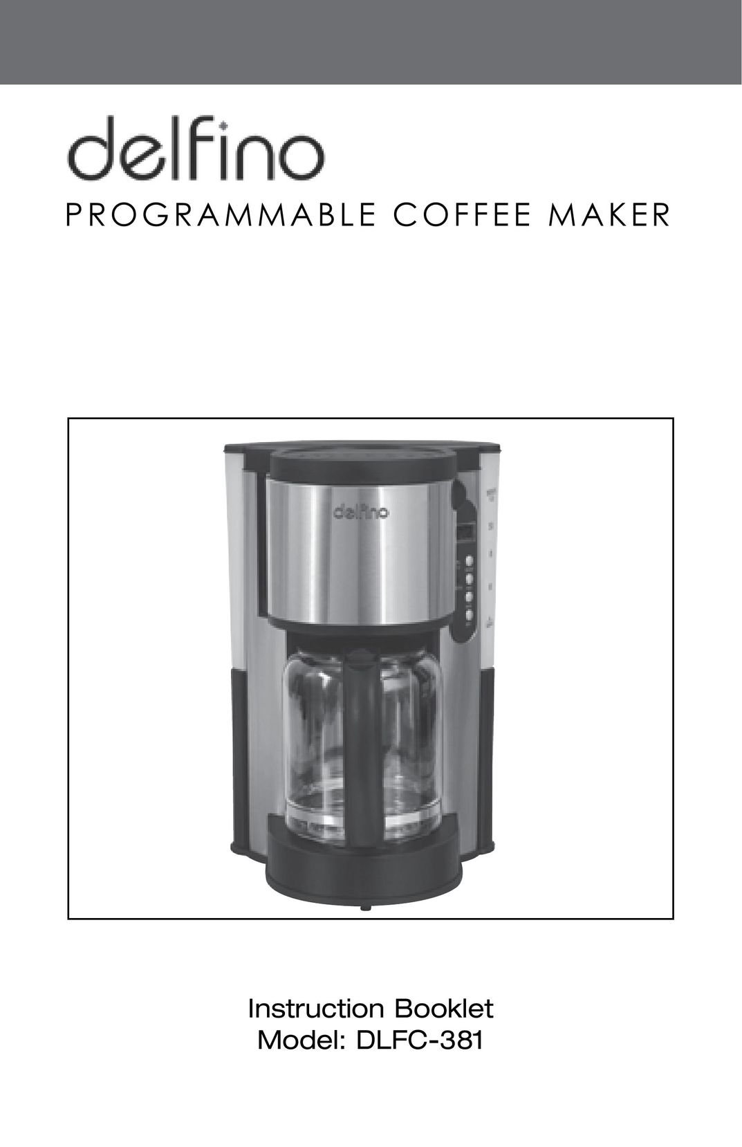 Toastess DLFC381 Coffeemaker User Manual