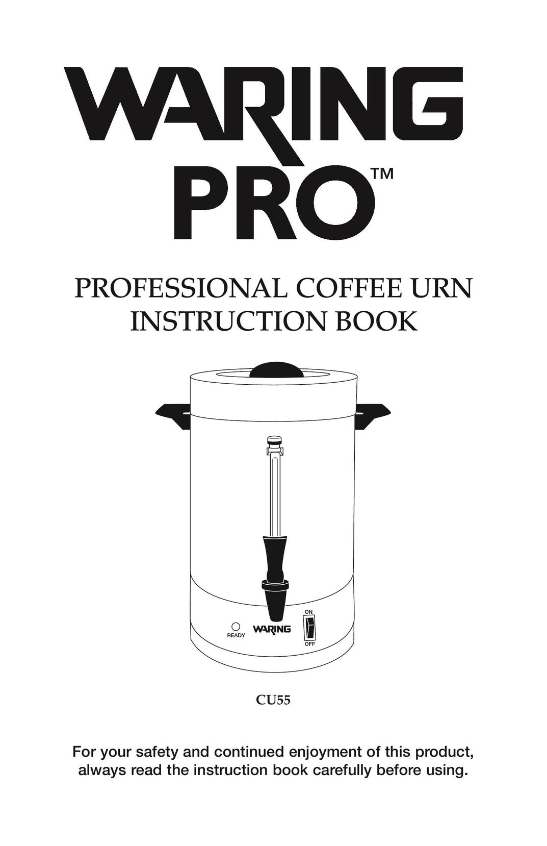 Waring CU-55 Coffeemaker User Manual