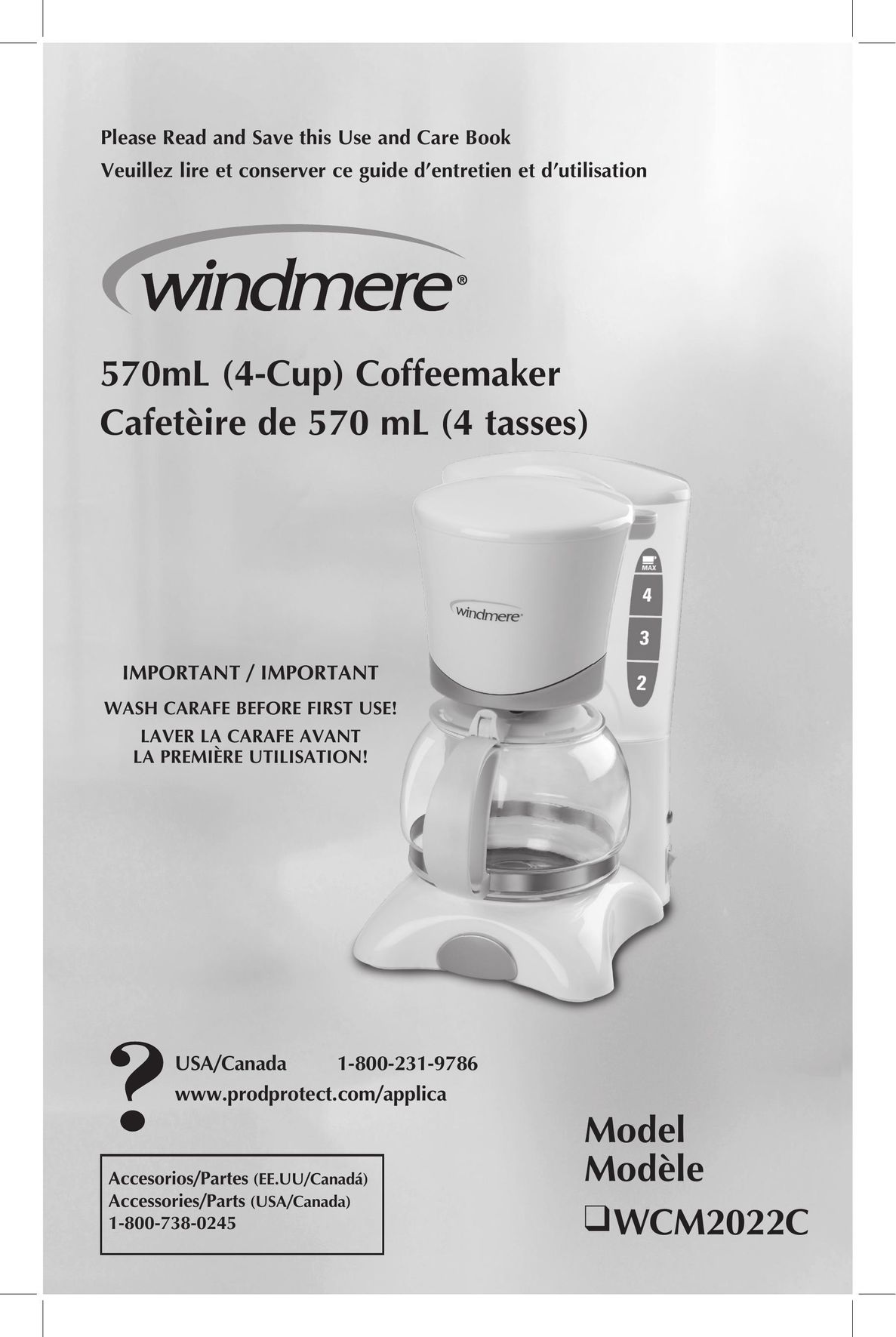 Windmere WCM2022C Coffeemaker User Manual