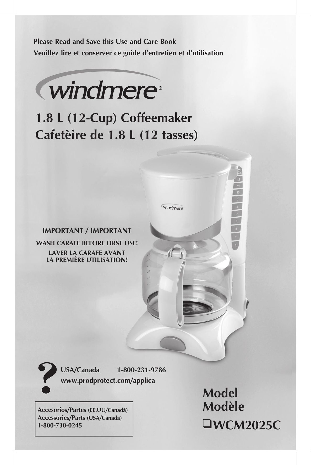 Windmere WCM2025C Coffeemaker User Manual