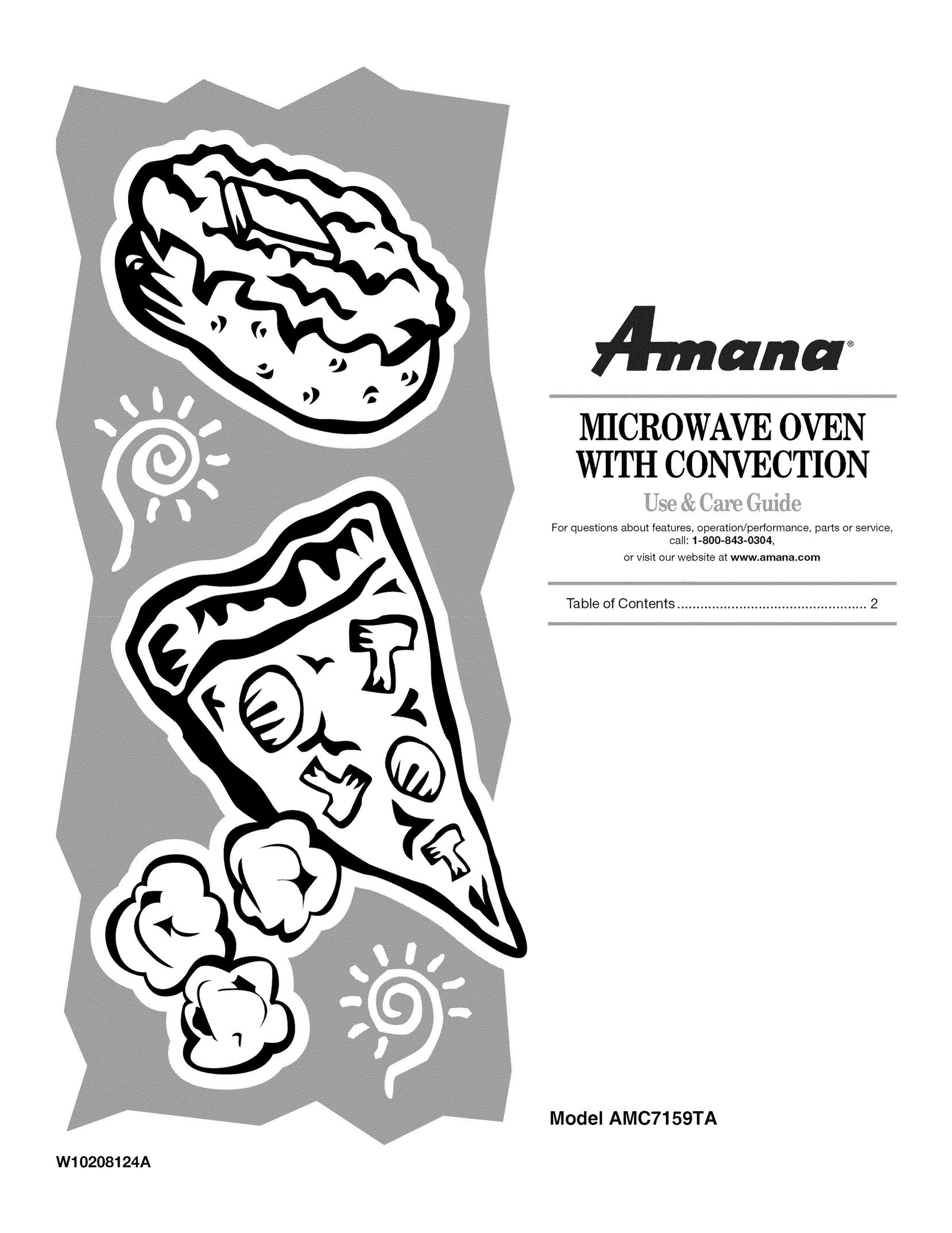 Amana AMC7159TA Convection Oven User Manual