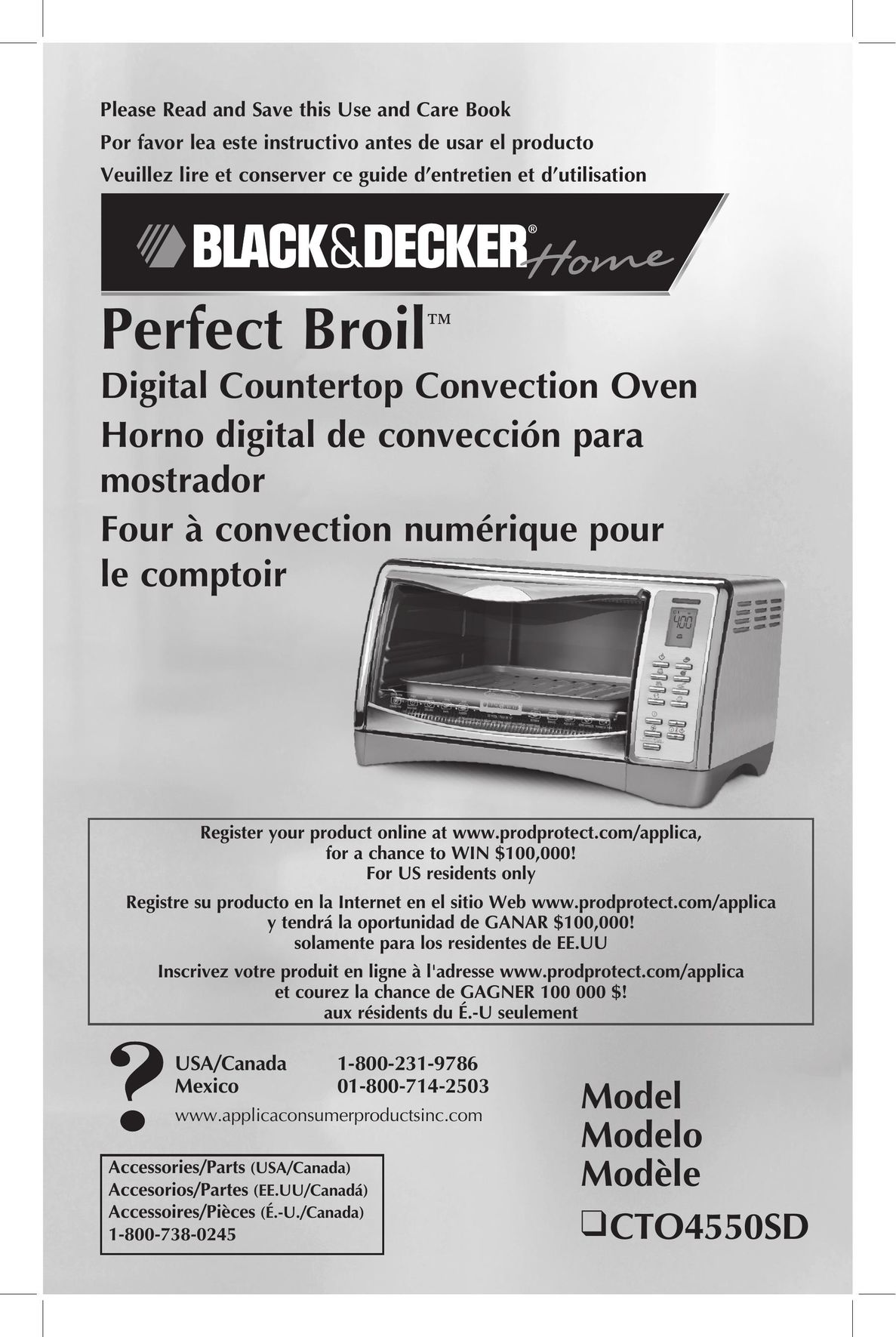 Black & Decker CTO4550SD Convection Oven User Manual