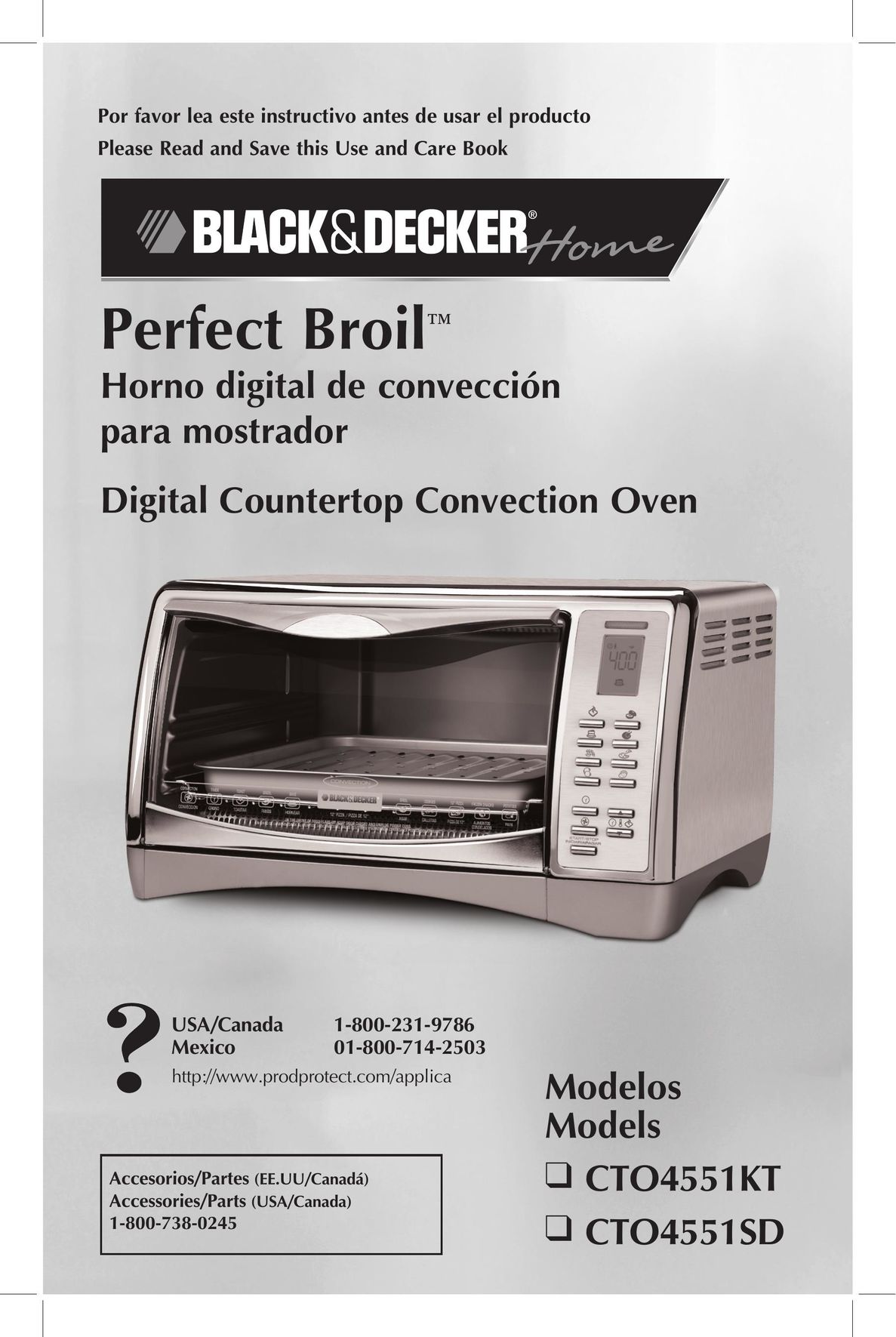 Black & Decker CTO4551KT Convection Oven User Manual