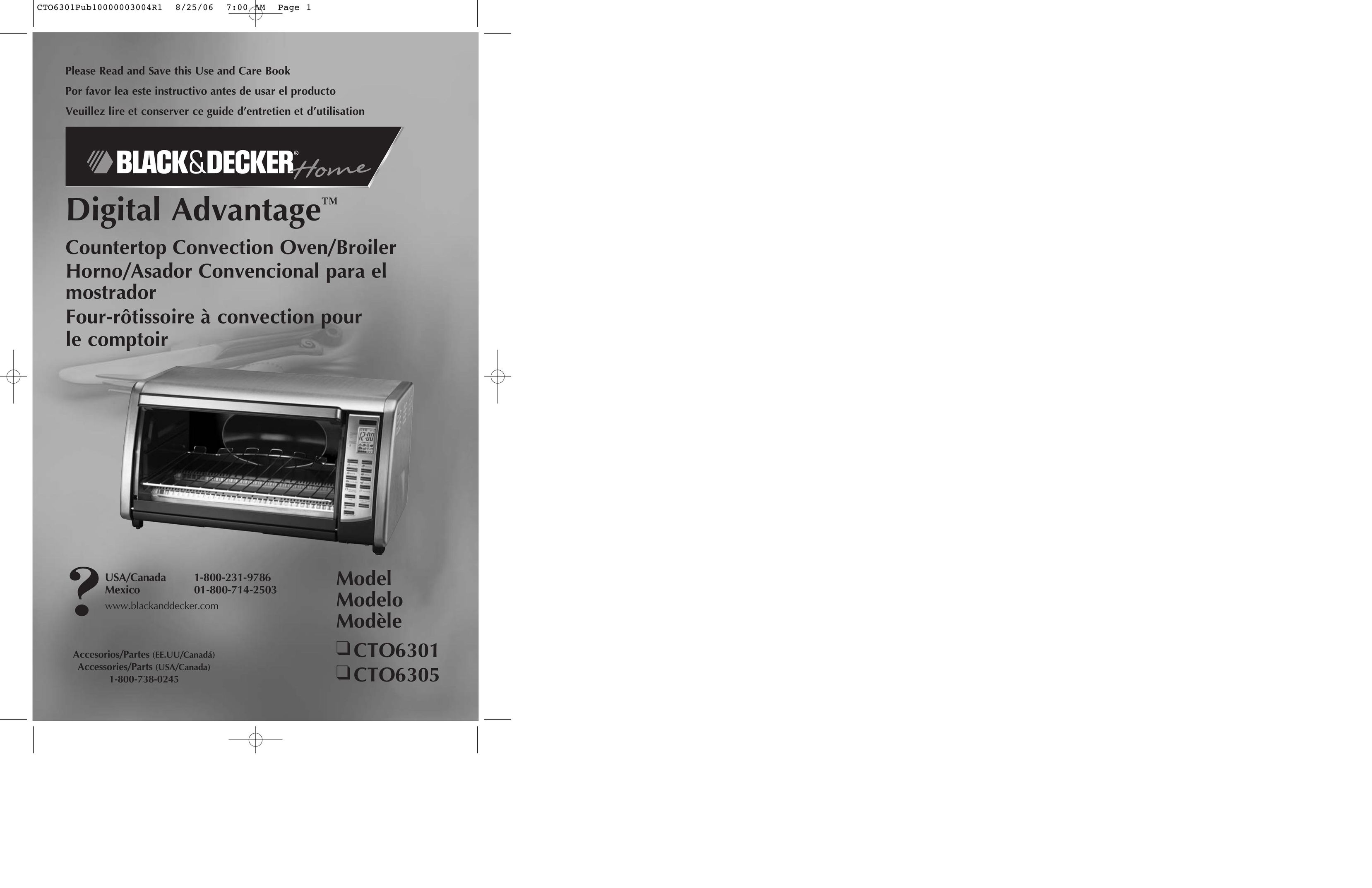 Black & Decker CTO6305 Convection Oven User Manual