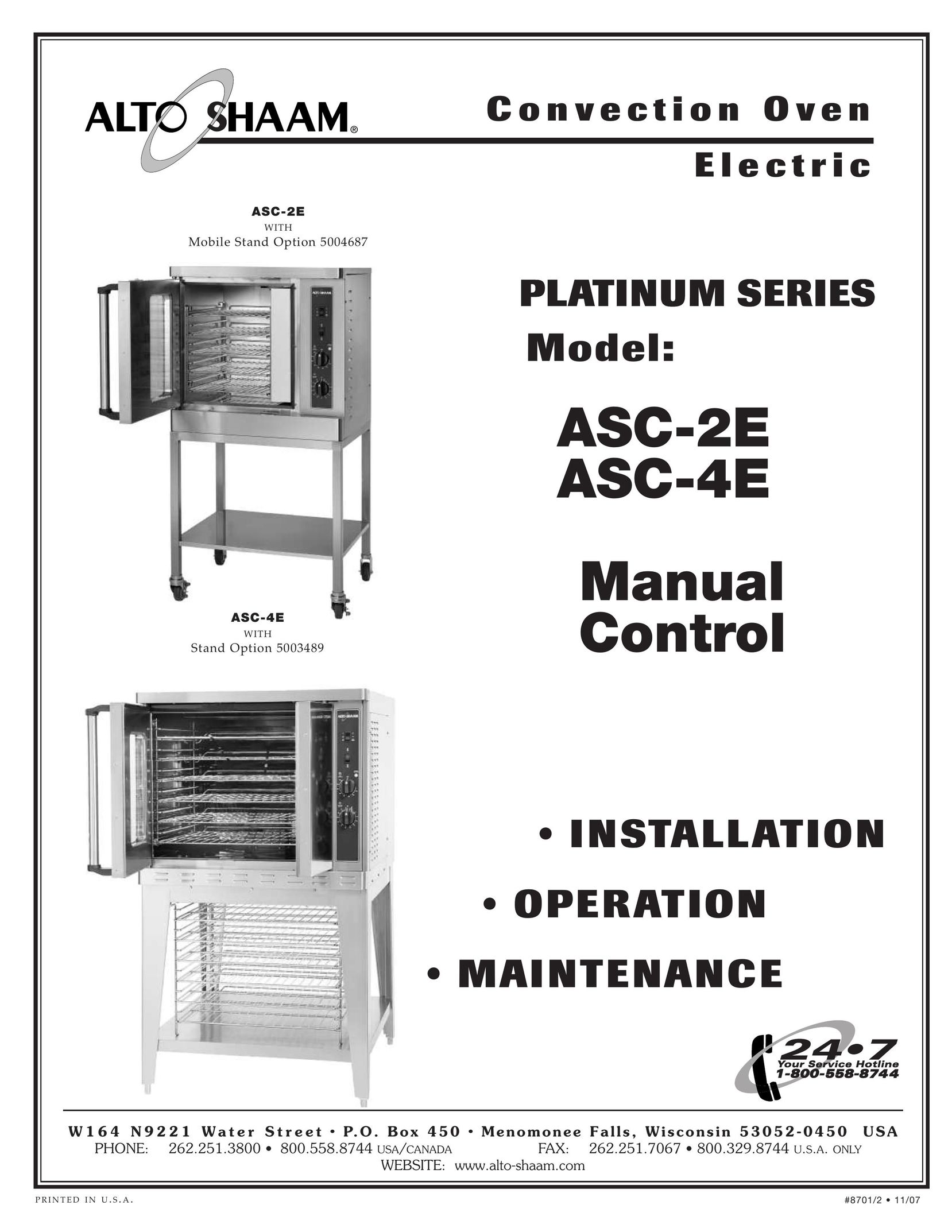 Cisco Systems ASC-4E Convection Oven User Manual