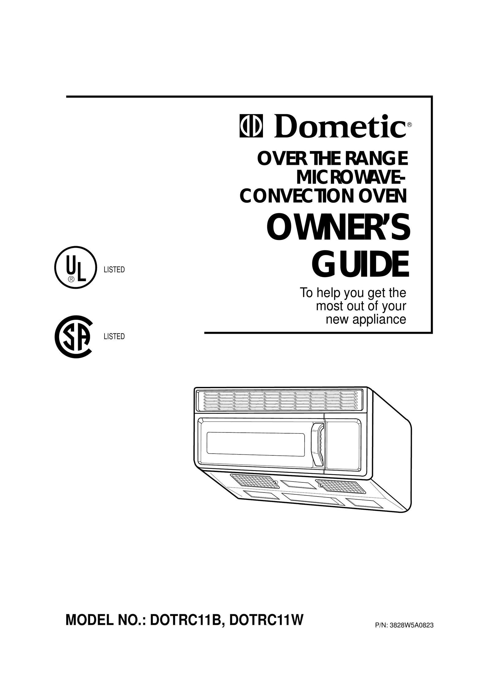 Dometic DOTRC11W Convection Oven User Manual