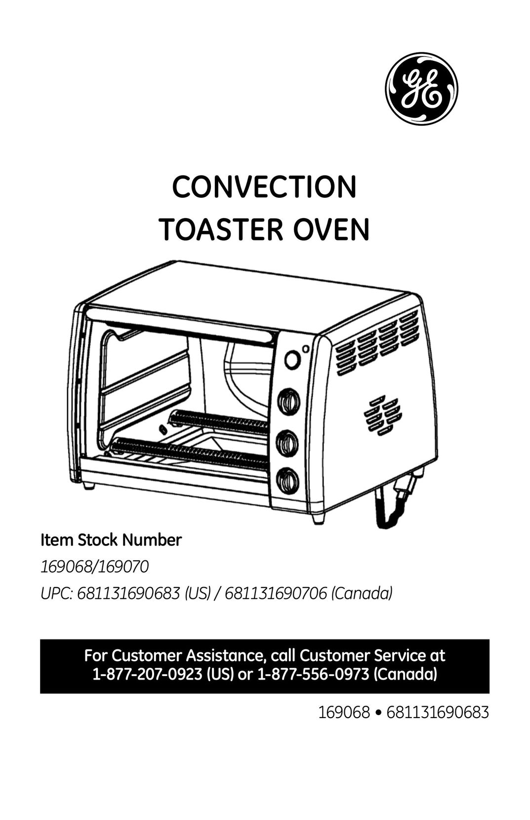 GE 169068 Convection Oven User Manual