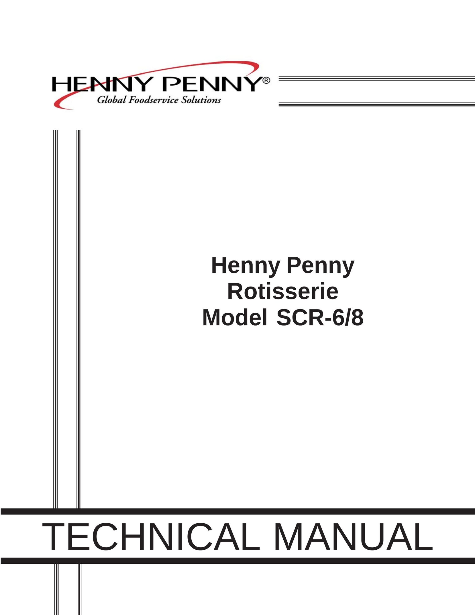 Henny Penny SCR-6/8 Convection Oven User Manual