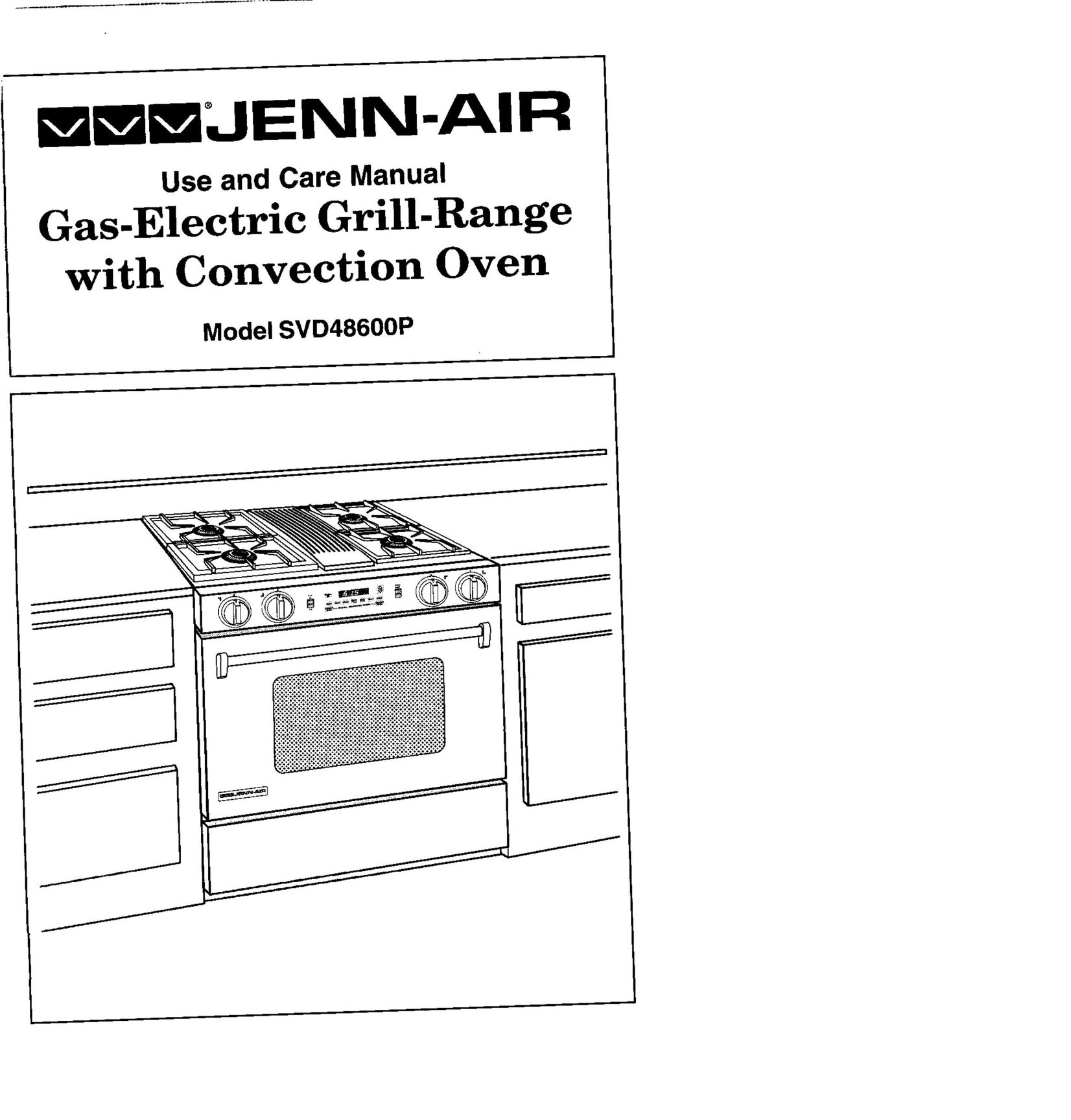 Jenn-Air SDV48600P Convection Oven User Manual