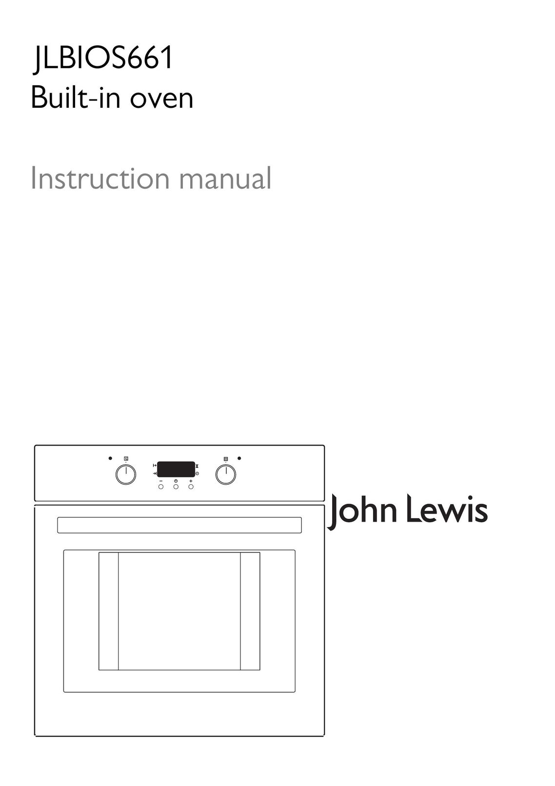 John Lewis JLBIOS661 Convection Oven User Manual
