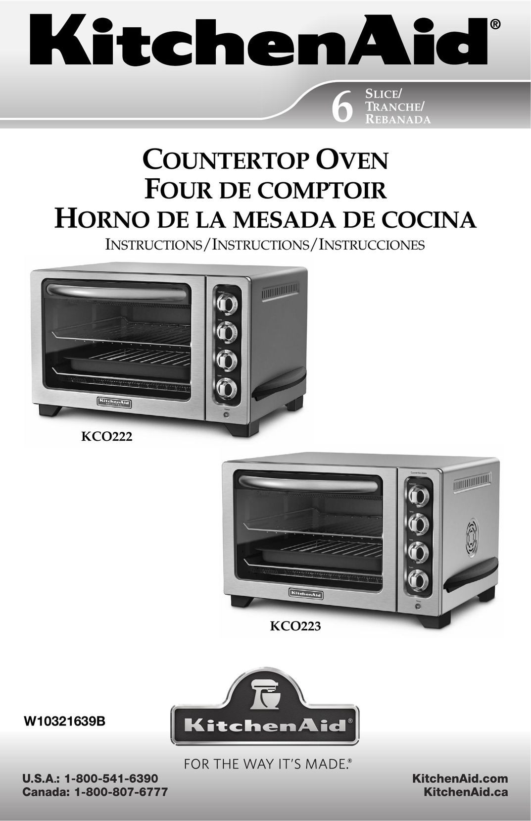 KitchenAid KCO273SS Convection Oven User Manual
