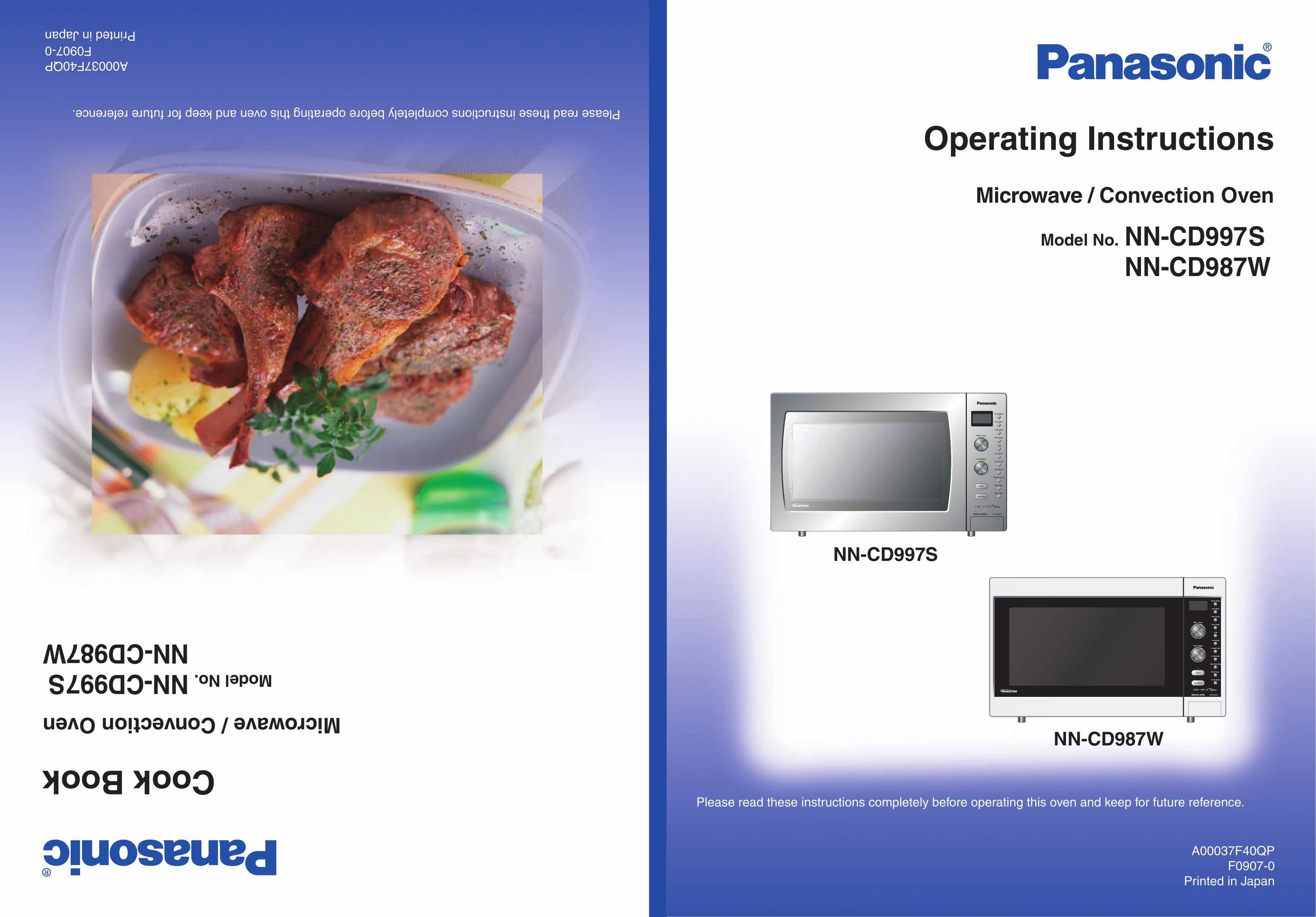 Panasonic NN-CD997S Convection Oven User Manual