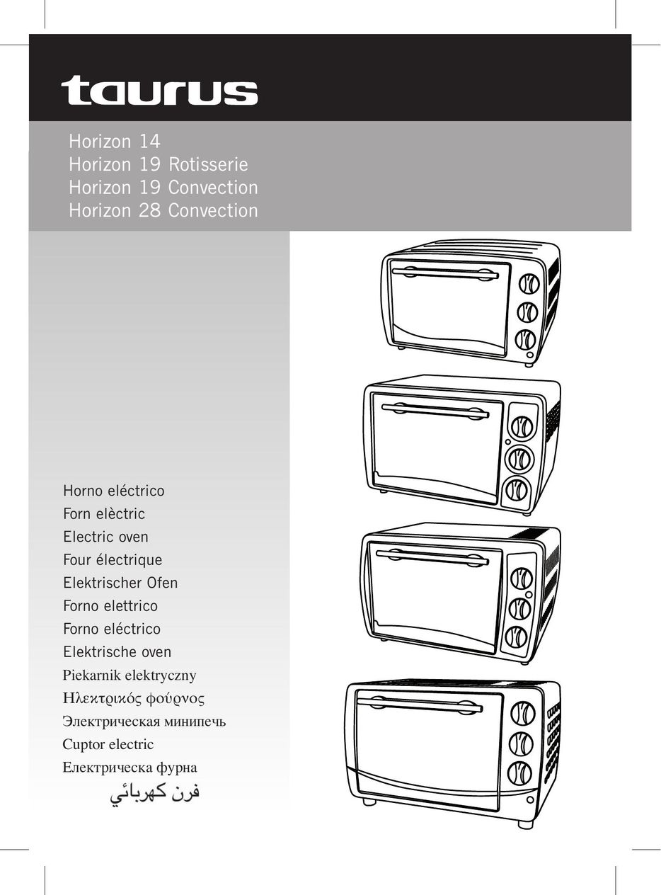 Taurus Group HORIZON 19 Convection Oven User Manual