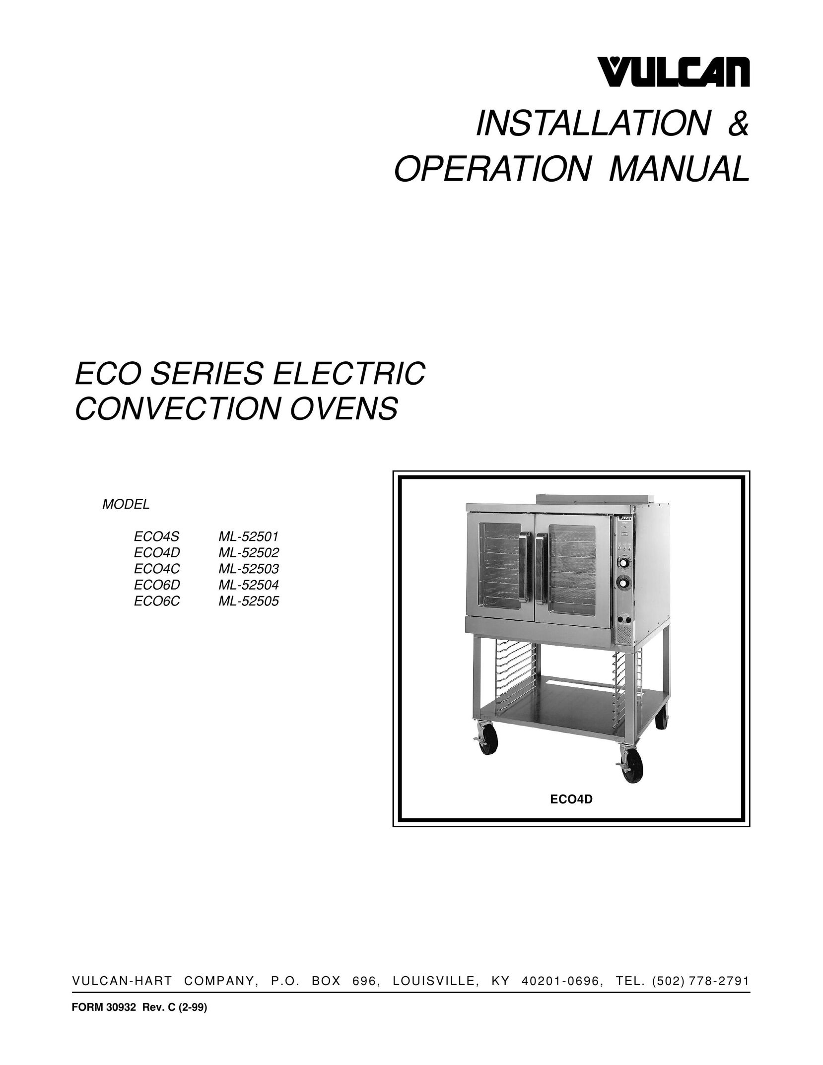 Vulcan-Hart ECO4D ML-52502 Convection Oven User Manual
