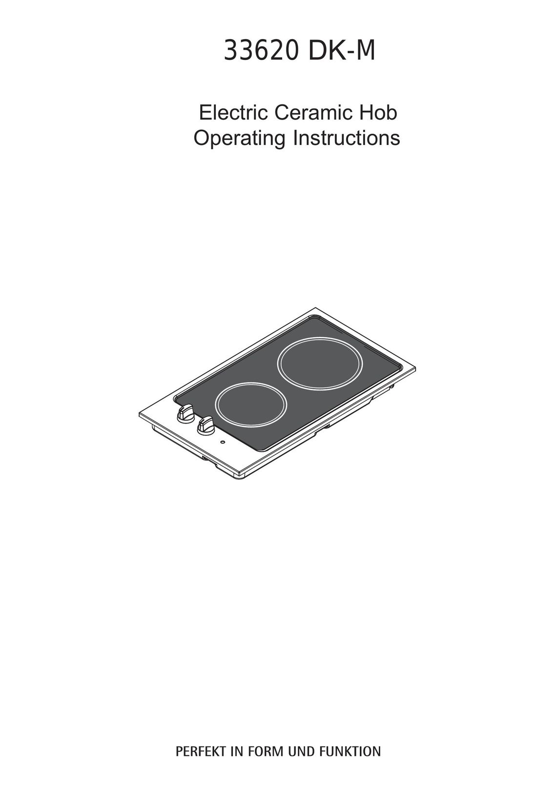 AEG 33620 DK-M Cooktop User Manual