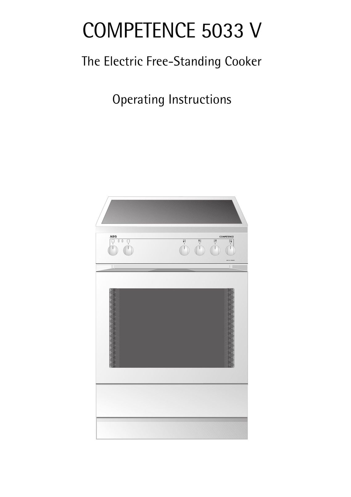 AEG 5033 V Cooktop User Manual