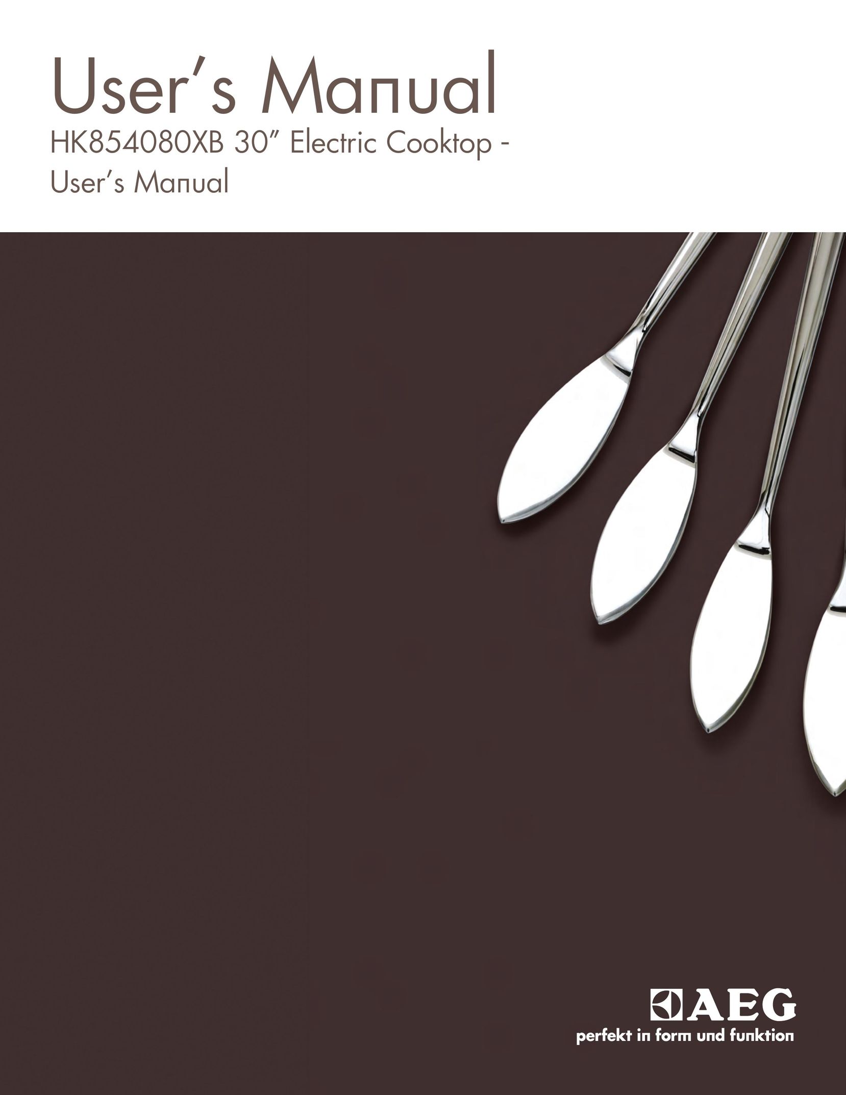 AEG HK854080XB Cooktop User Manual
