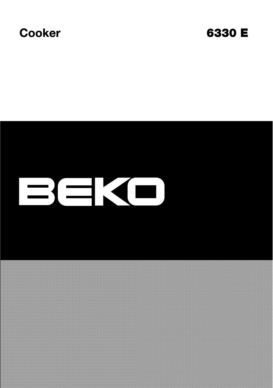 Beko 6330 E Cooktop User Manual