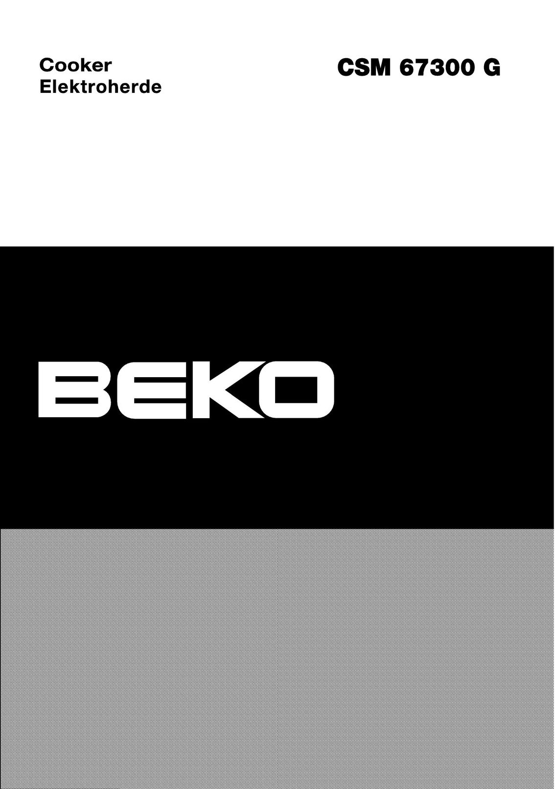 Beko CSM 67300 G Cooktop User Manual