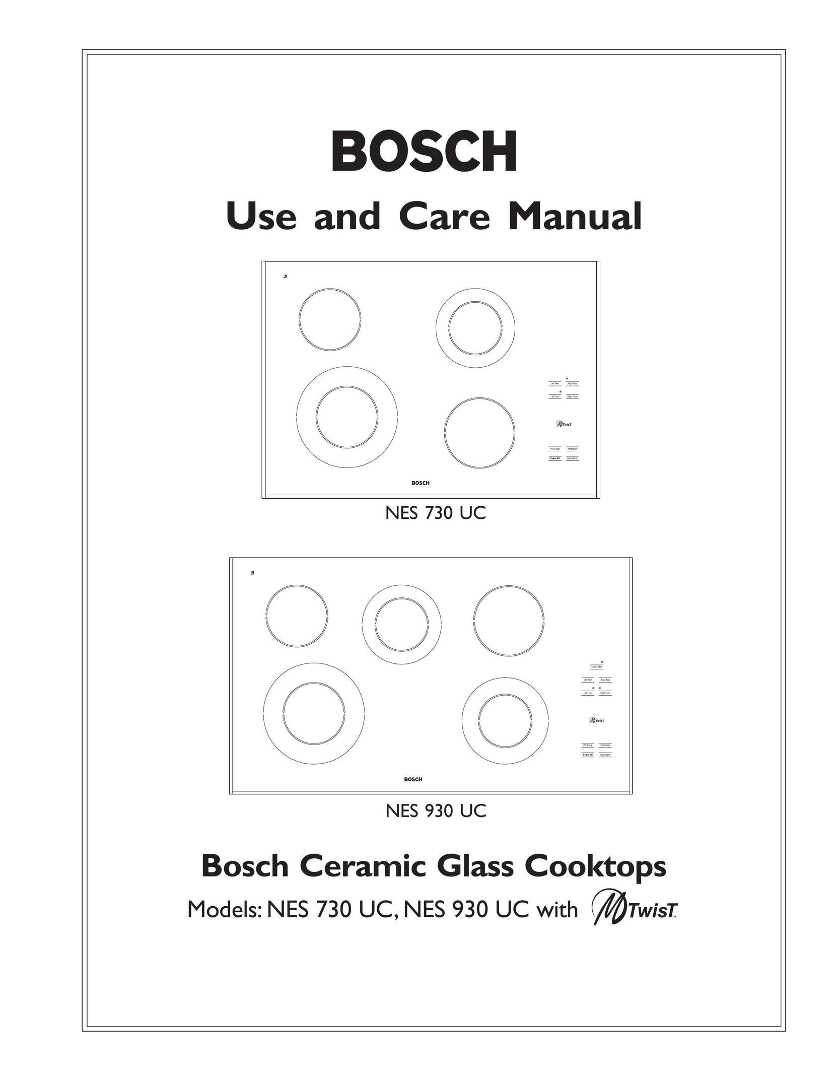 Bosch Appliances NES 930 UC Cooktop User Manual