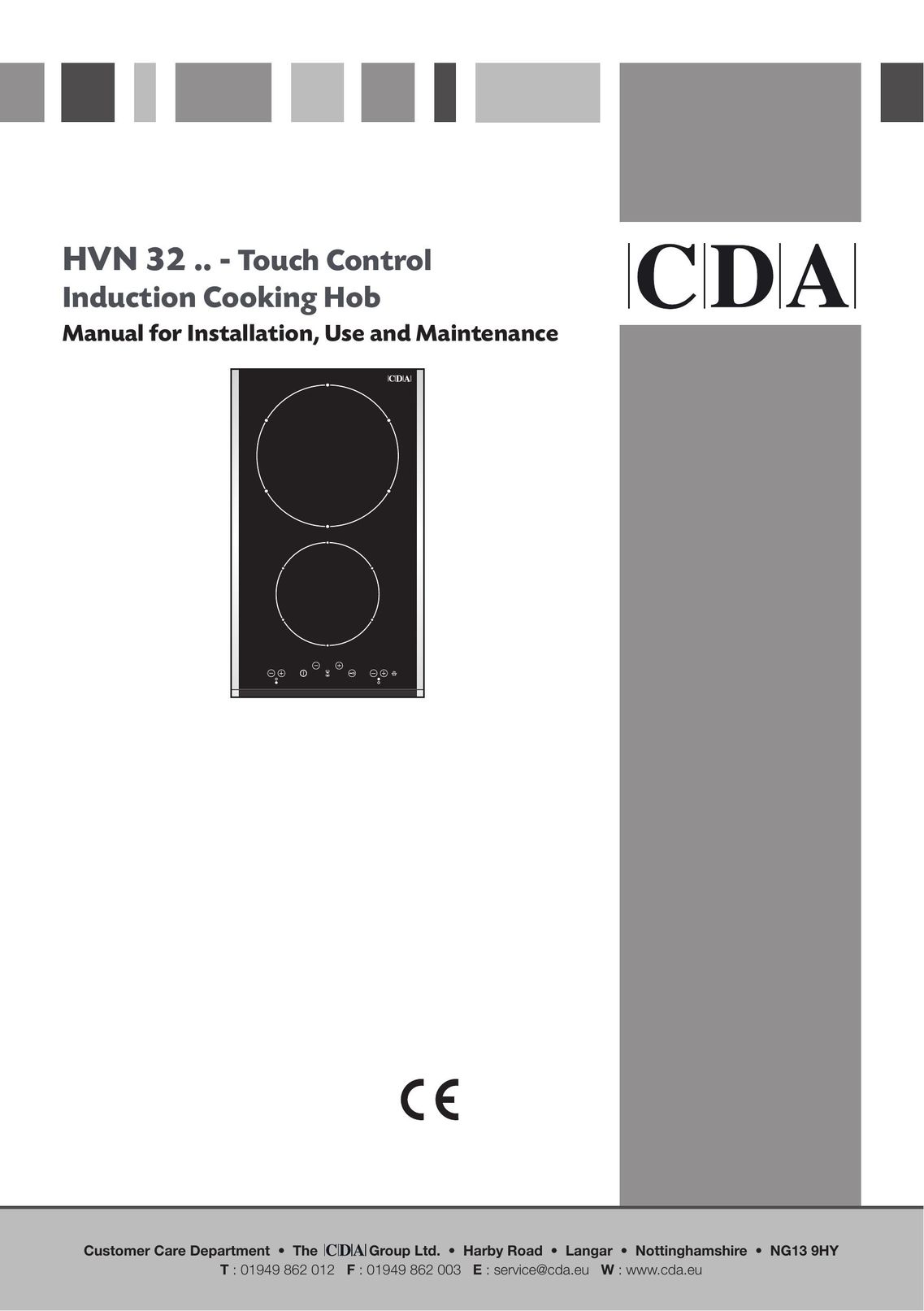CDA HVN 32 Cooktop User Manual