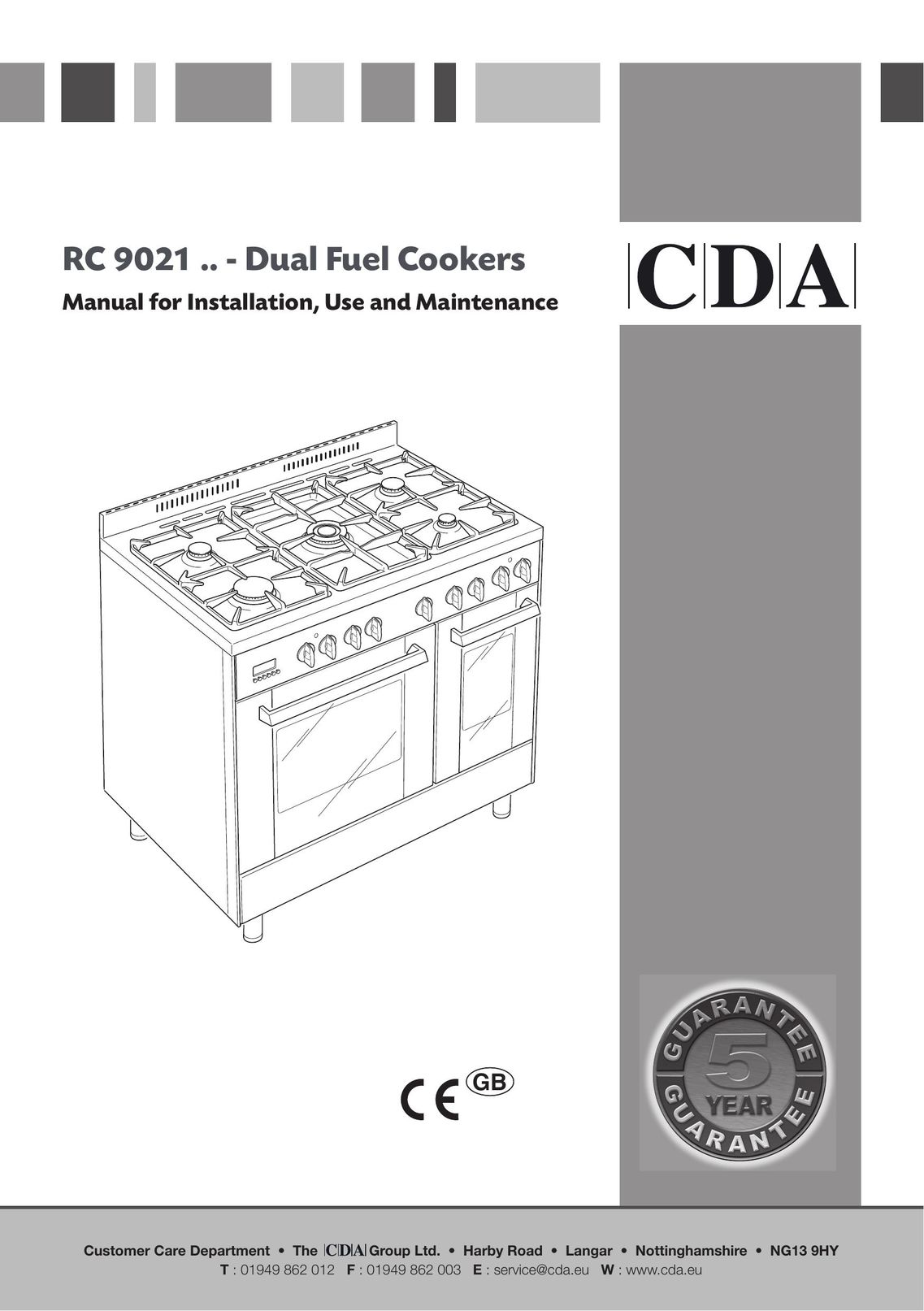 CDA RC 9021 Cooktop User Manual