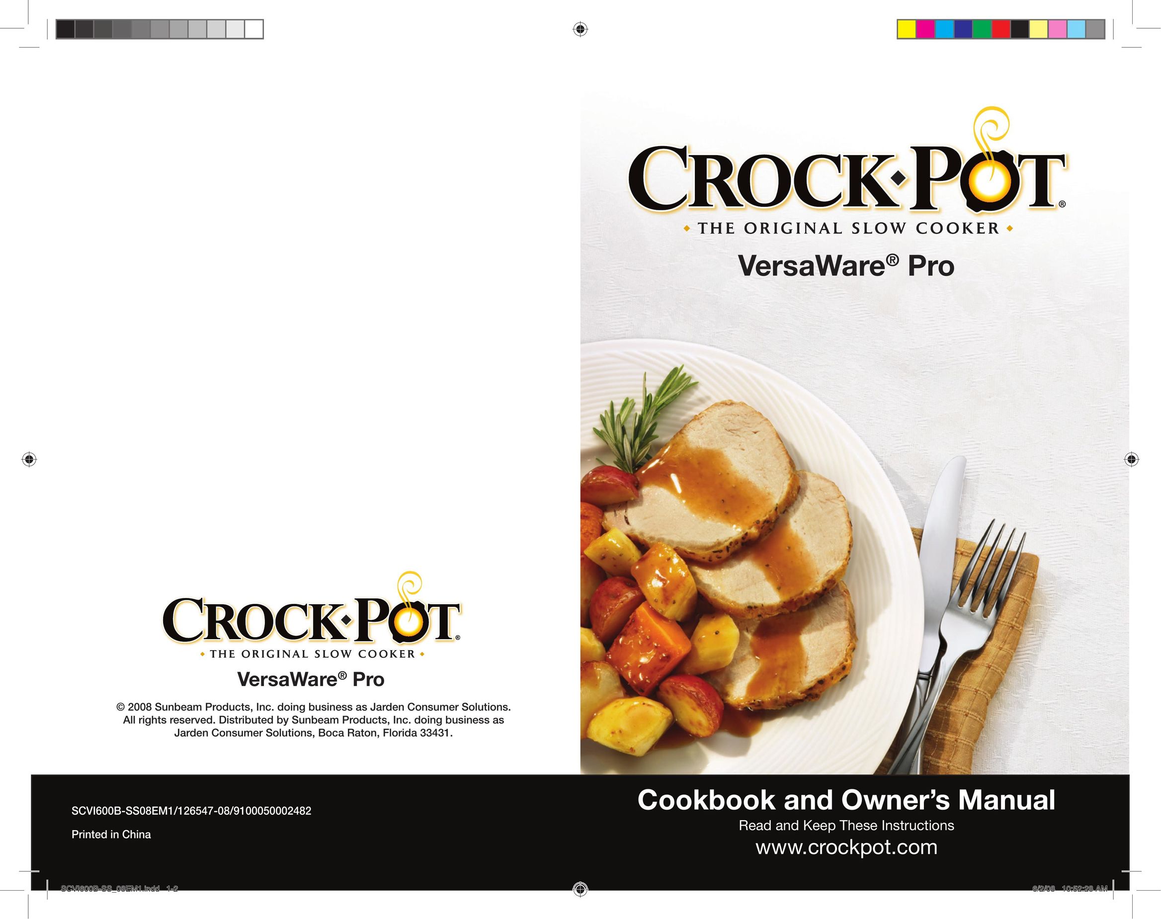 Crock-Pot VersaWare Pro Cooktop User Manual