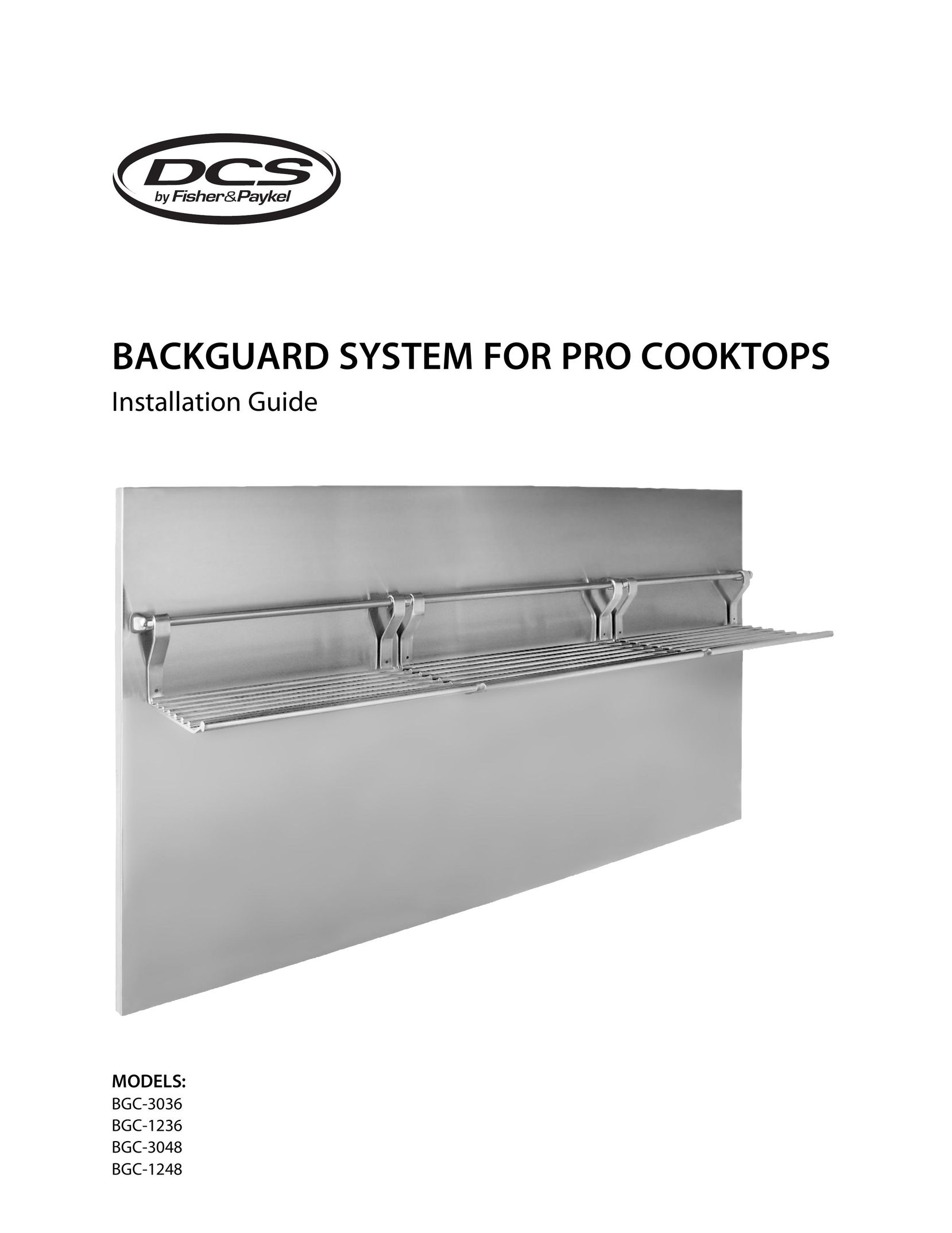 DCS BGC-3036 Cooktop User Manual