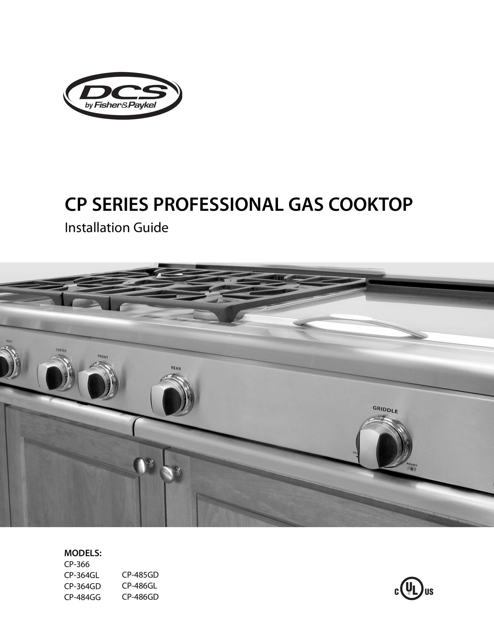 DCS CP-364GD Cooktop User Manual