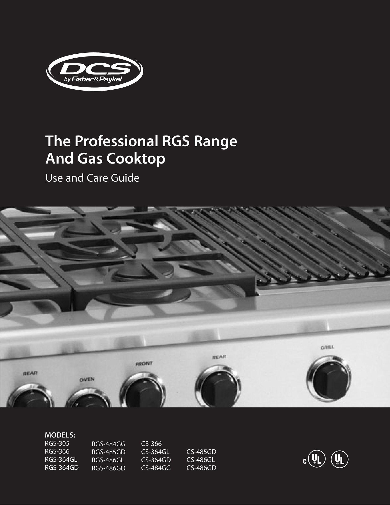 DCS RGS-364GD Cooktop User Manual
