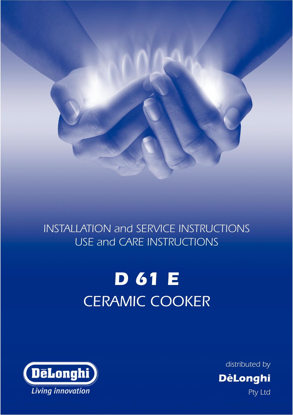 DeLonghi D 61 E Cooktop User Manual