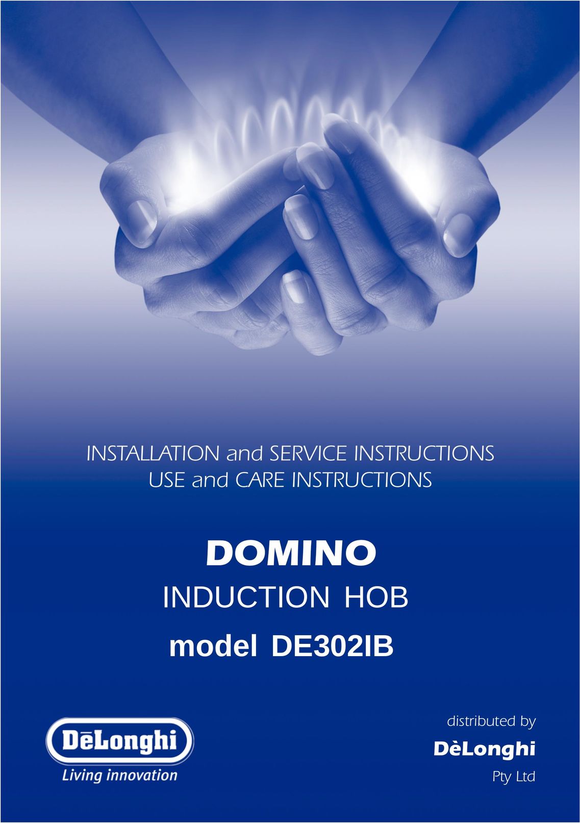 DeLonghi DE302IB Cooktop User Manual